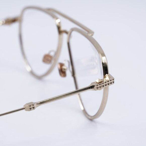 Valentino Valentino V-STUD-II VLX-133D Eyeglasses Brushed White Gold Size ONE SIZE - 4 Thumbnail