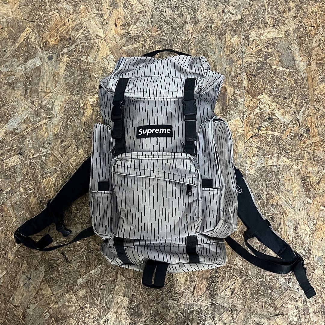 Pre-owned Supreme Raindrop Camo 2006aw Backpack Gray