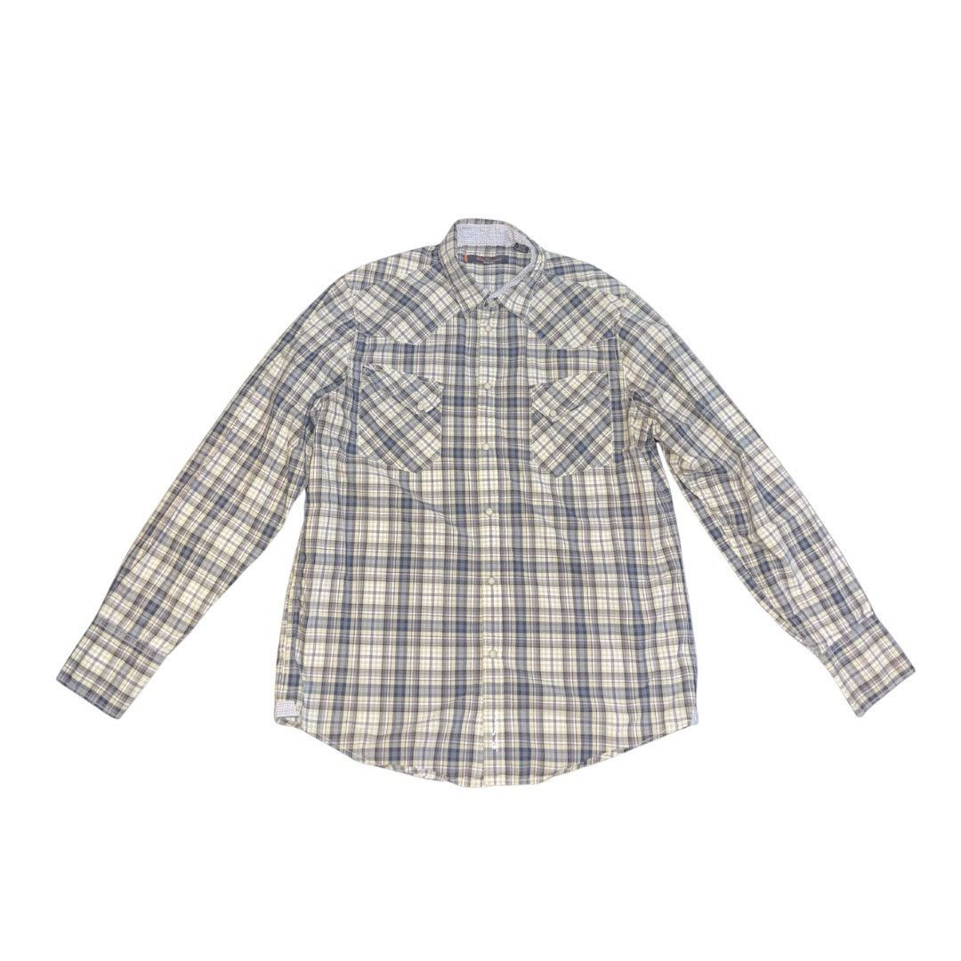 Ben Sherman Ben Sherman Pearl Snap Button Long Sleeve Plaid Shirt Cowboy Size US XXL / EU 58 / 5 - 1 Thumbnail
