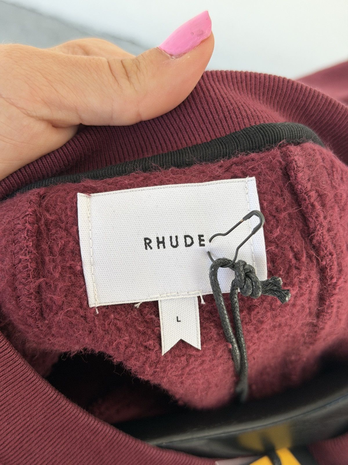 Rhude Rhude maroon heavyweight crew with tags Size US L / EU 52-54 / 3 - 5 Thumbnail