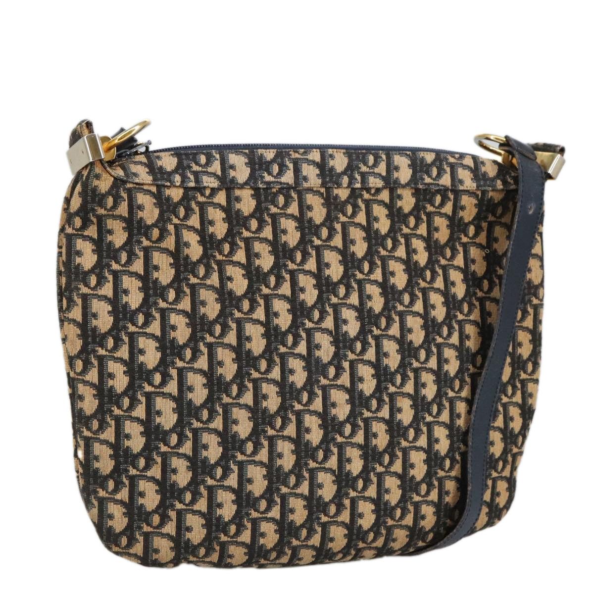 Dior DIOR Trotter Canvas Shoulder Bag Navy Gold Size ONE SIZE - 1 Thumbnail