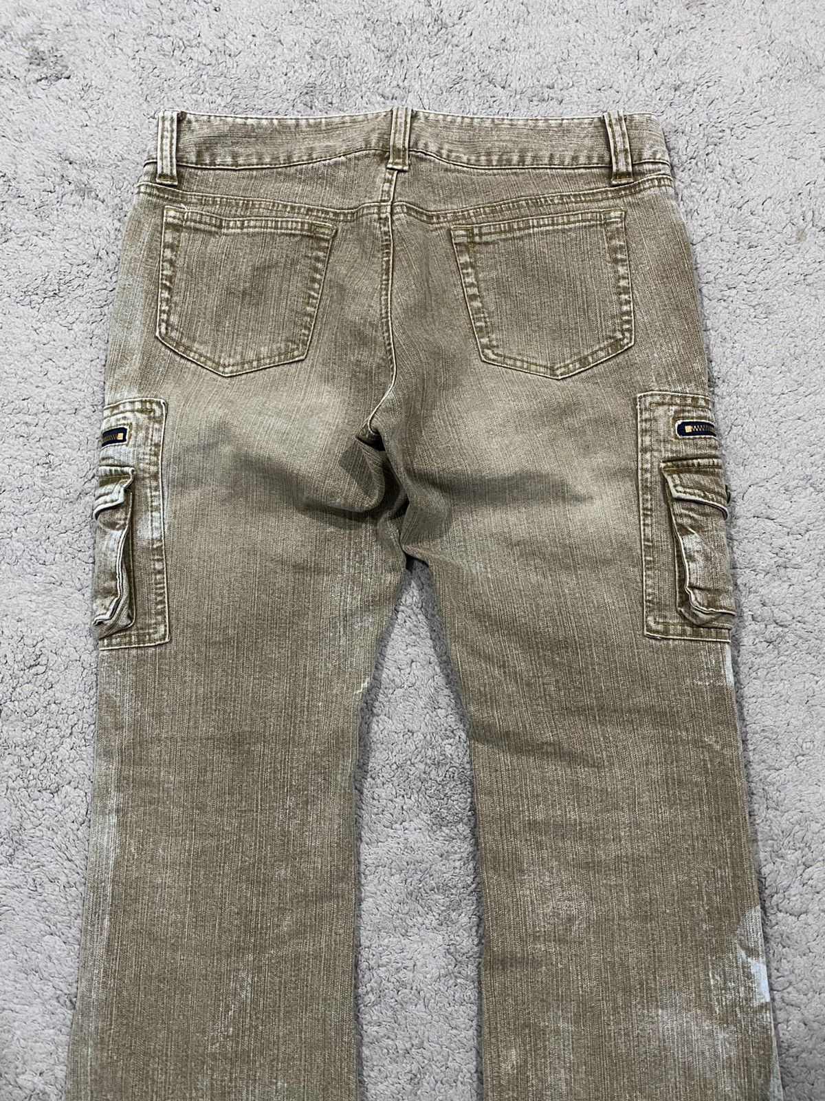 Japanese Brand Oririn Cargo Multipocket Flared Punk Style Jeans Denim Size US 31 - 10 Thumbnail