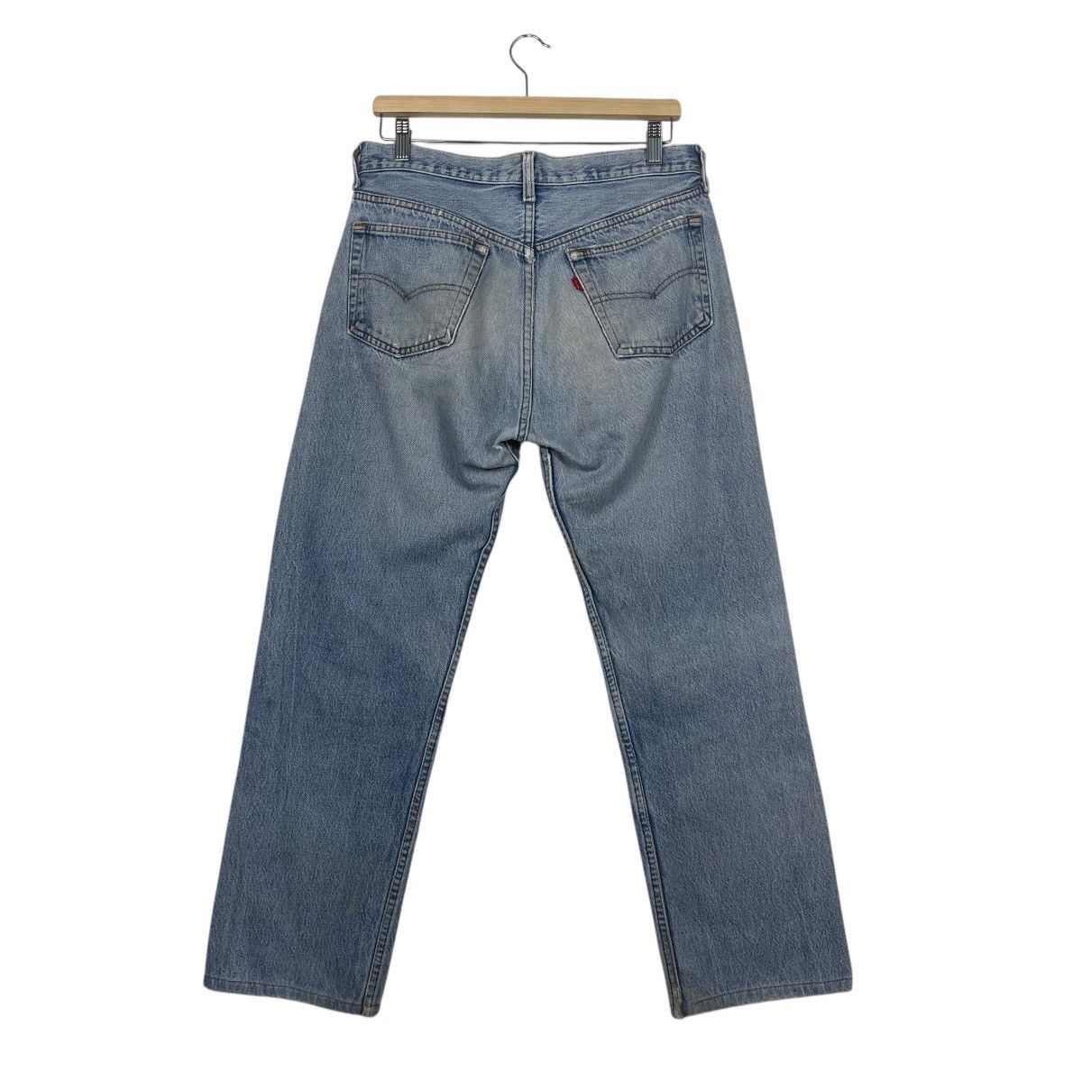 Japanese Brand Vintage 80s Levis 501 Big E Button Fly Distressed Jeans Size US 32 / EU 48 - 13 Thumbnail