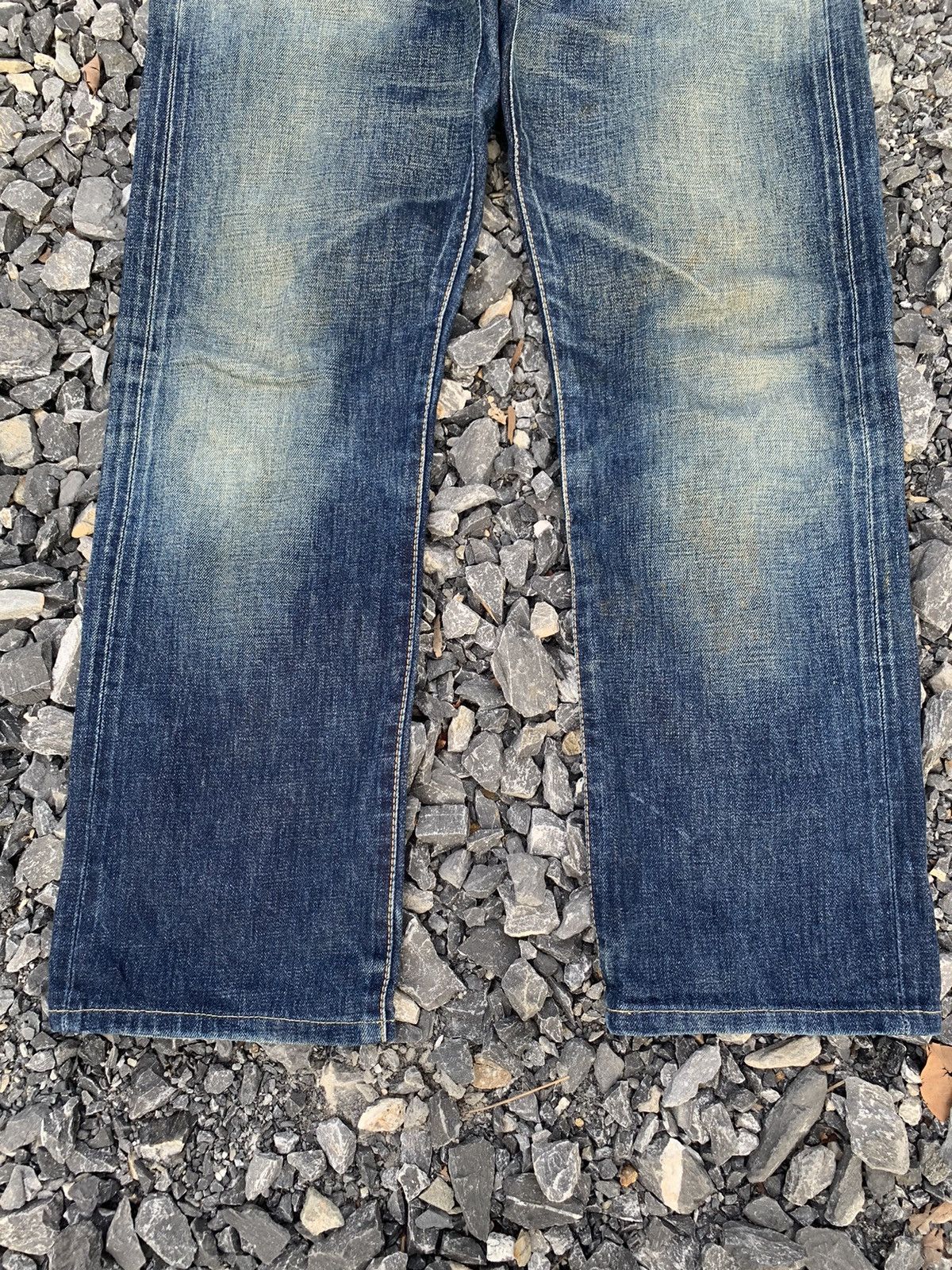 Edwin VINTAGE EDWIN 505ZX SELVEDGE RUSTY JAPANESE DISTRESSED DENIM Size US 32 / EU 48 - 7 Thumbnail