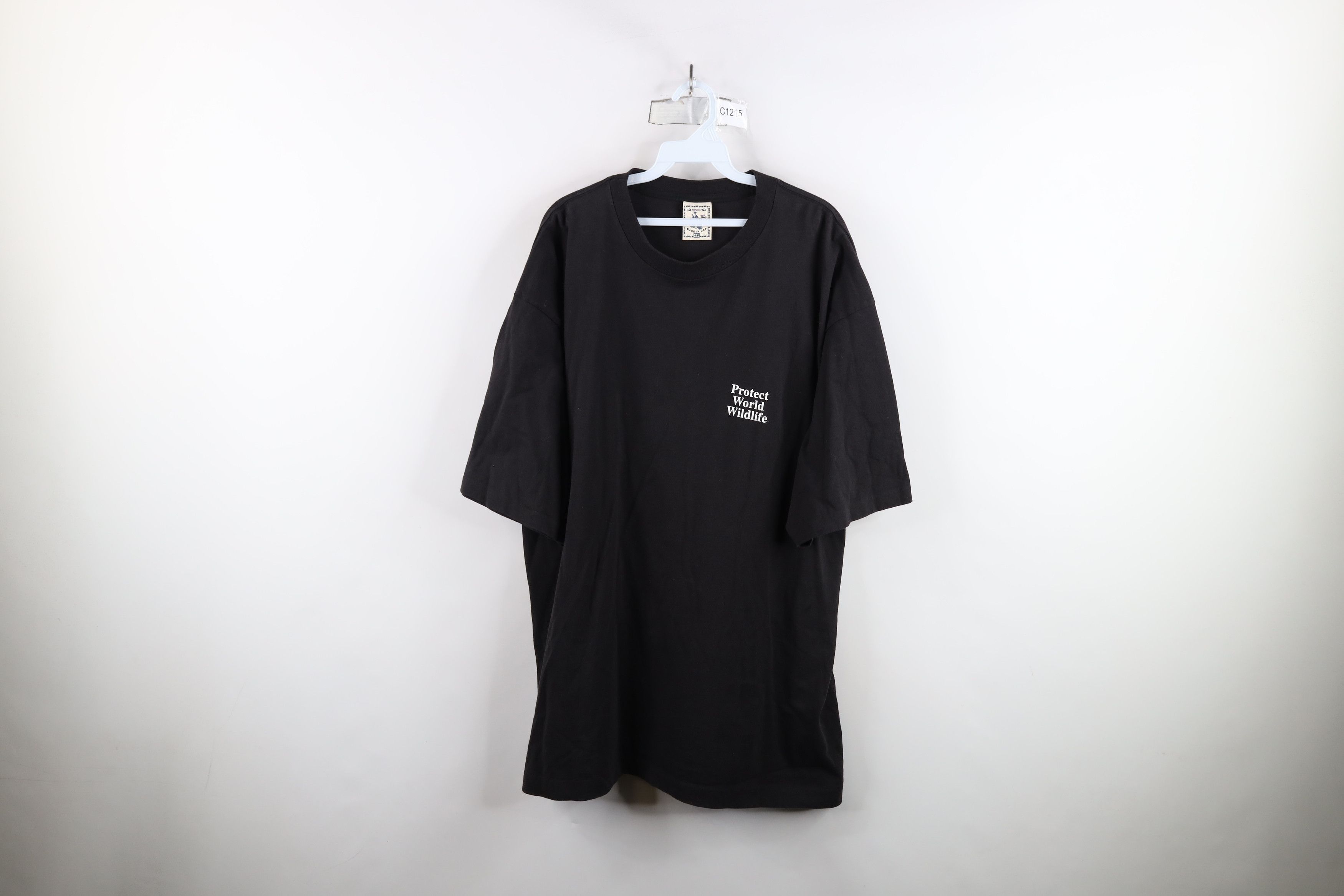 Vintage Vintage 90s Streetwear World Wildlife Deer Buck T-Shirt USA Size US XXL / EU 58 / 5 - 1 Thumbnail