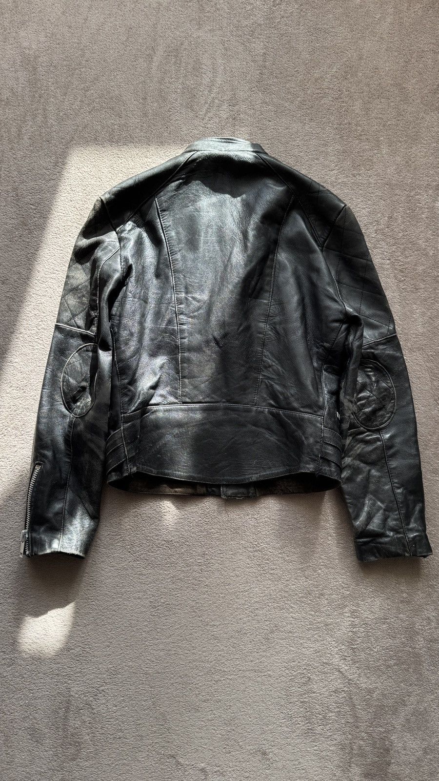 Genuine Leather Y2K Vintage Moto Biker Leather Jacket Gucci Grunge Punk Vibe Size US M / EU 48-50 / 2 - 9 Thumbnail