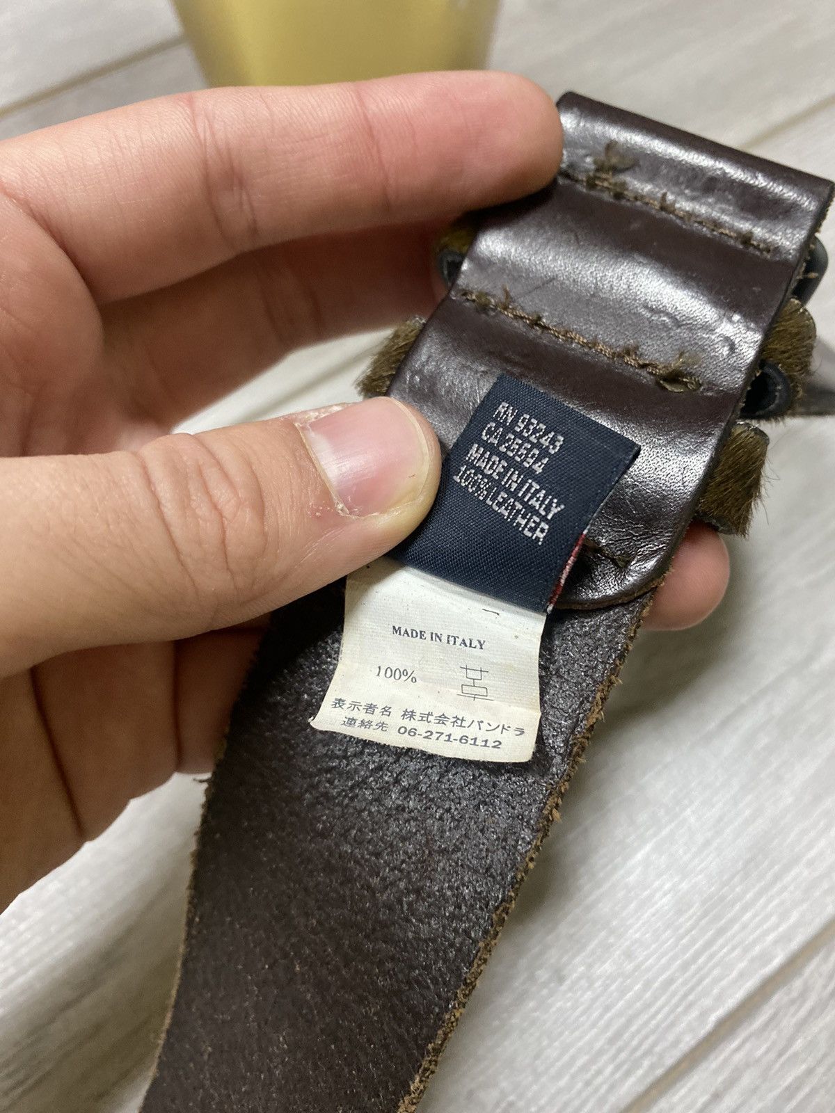 Diesel Diesel vintage leather buckle fur belt Size 34 - 5 Thumbnail