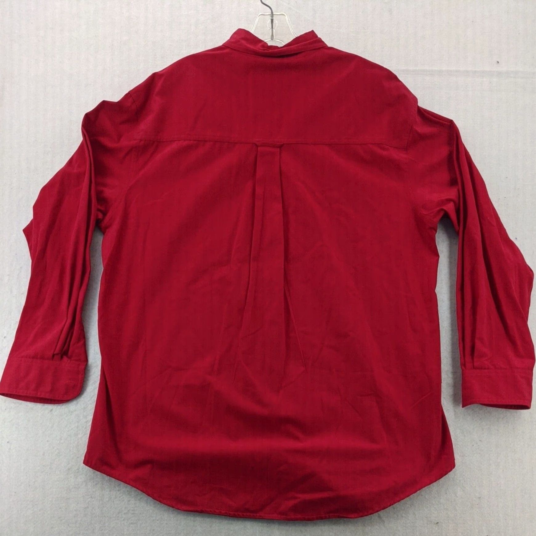 Chaps Ralph Lauren Mens Large Red Cotton Shirt Size US L / EU 52-54 / 3 - 3 Thumbnail