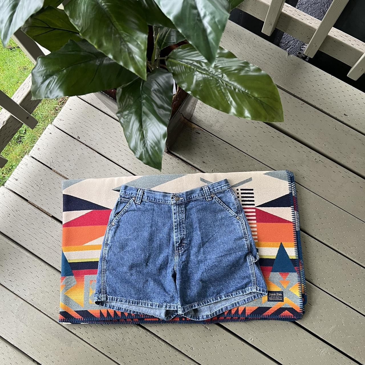 Lee × Vintage Vintage Denim Jean Cargo Shorts Riveted By Lee Size US 30 / EU 46 - 2 Thumbnail