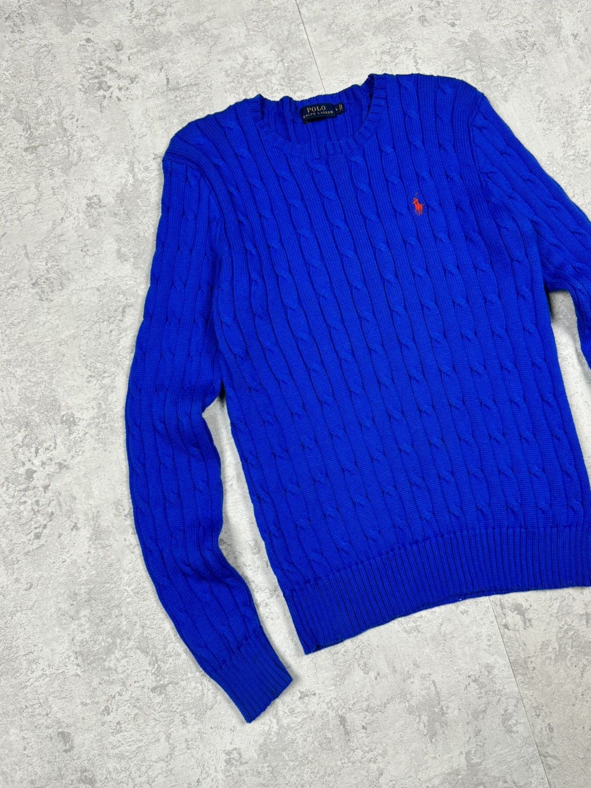 Polo Ralph Lauren Polo Ralph Lauren Women Cable Knit Sweater Crew Neck Size L Size L / US 10 / IT 46 - 3 Thumbnail