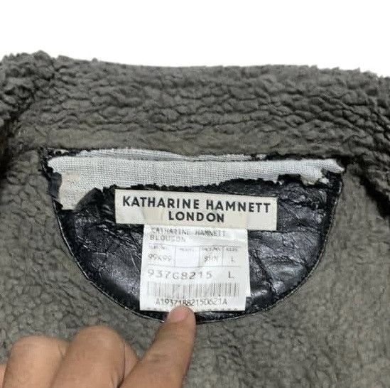 Katharine Hamnett London Vintage Katharine Hamnett London B3 Shearling Jacket Trashed Size US L / EU 52-54 / 3 - 11 Thumbnail
