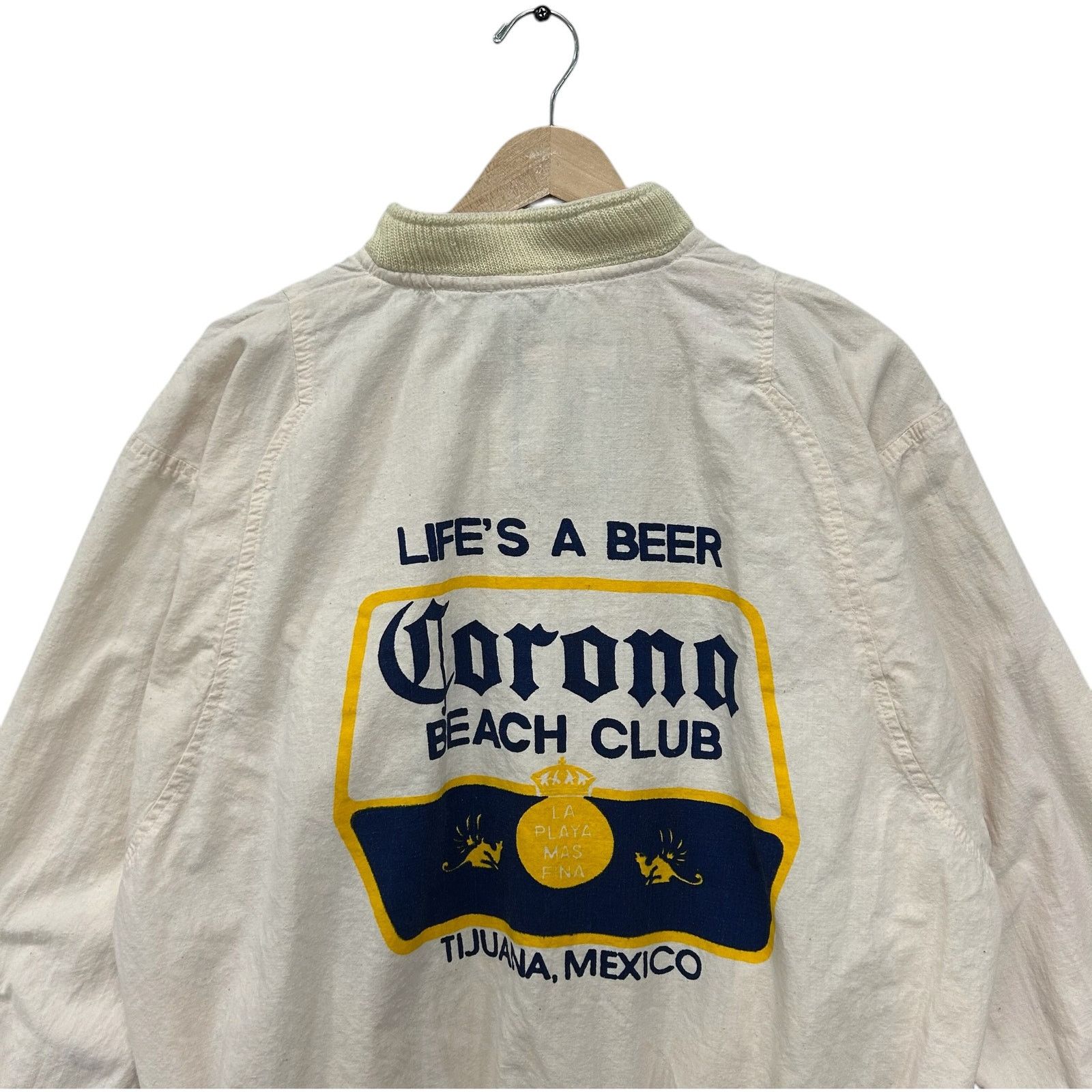 Vintage Vintage Corona Beach Club Mexico Full Zip Light Jacket XL Size US XL / EU 56 / 4 - 6 Thumbnail