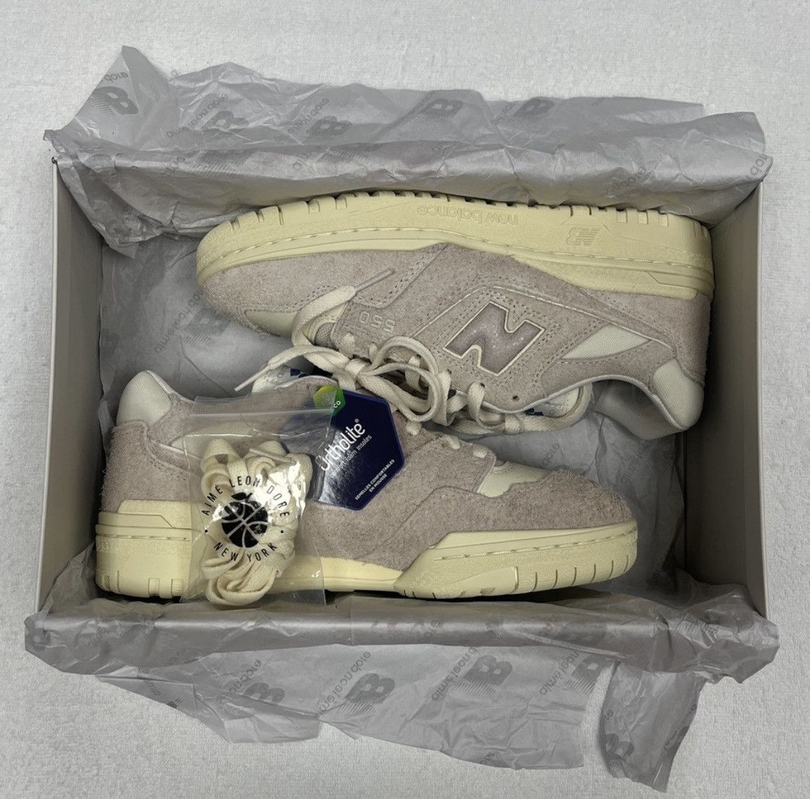Aime Leon Dore × New Balance Aimé Leon Dore New Balance 550 Gray Suede Size US 8 / EU 41 - 1 Thumbnail