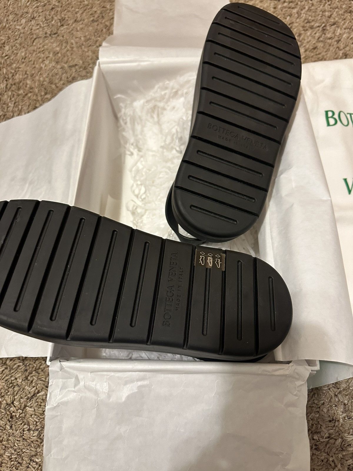 Bottega Veneta BOTTEGA VENETA Black Puddle Sandal Loafers Size US 7 / EU 40 - 14 Thumbnail