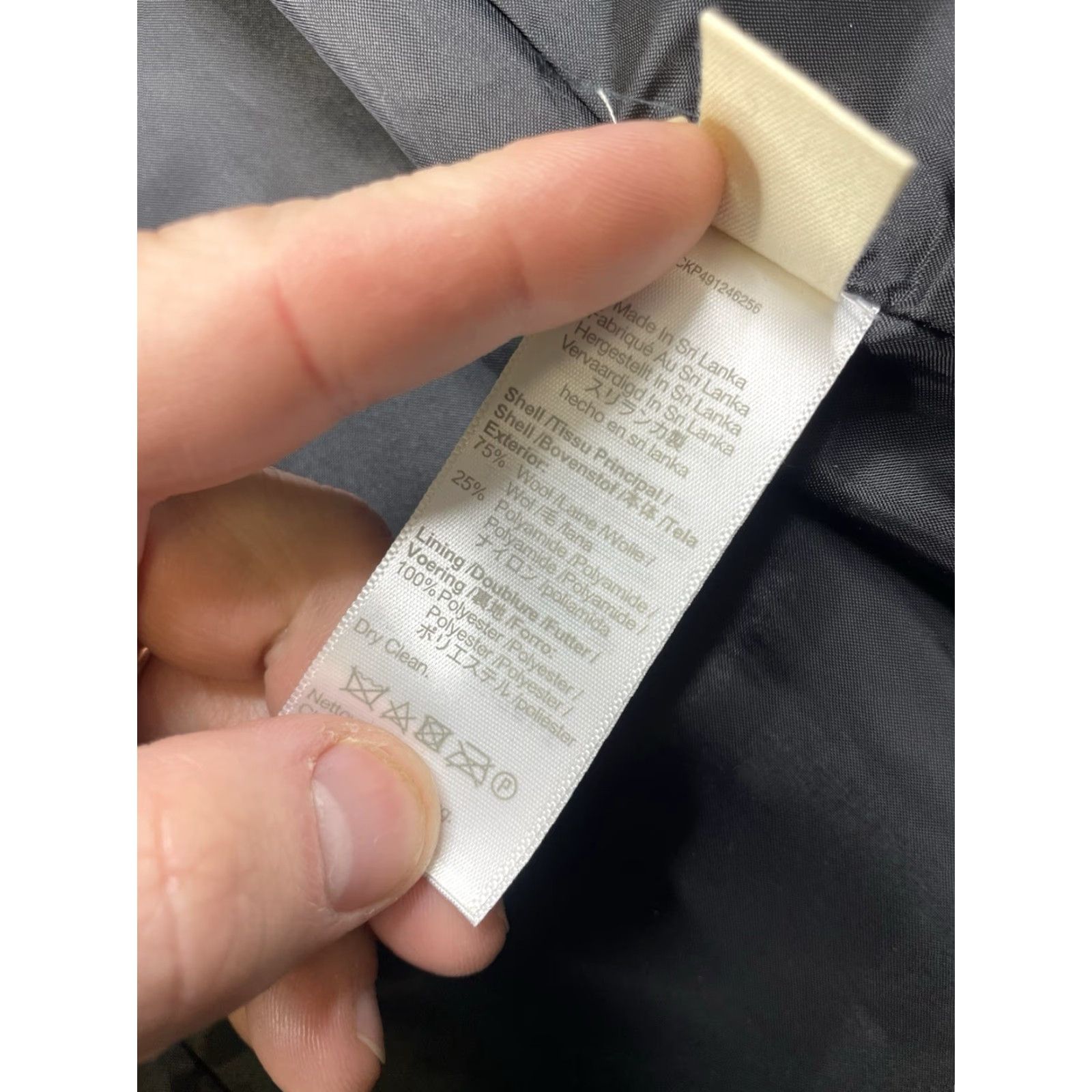 Madewell New Madewell Mens Large Raglan-Sleeve Topcoat Italian Wool-Blend Deep Navy Coat L Blue Classic, 398 Size US L / EU 52-54 / 3 - 5 Thumbnail