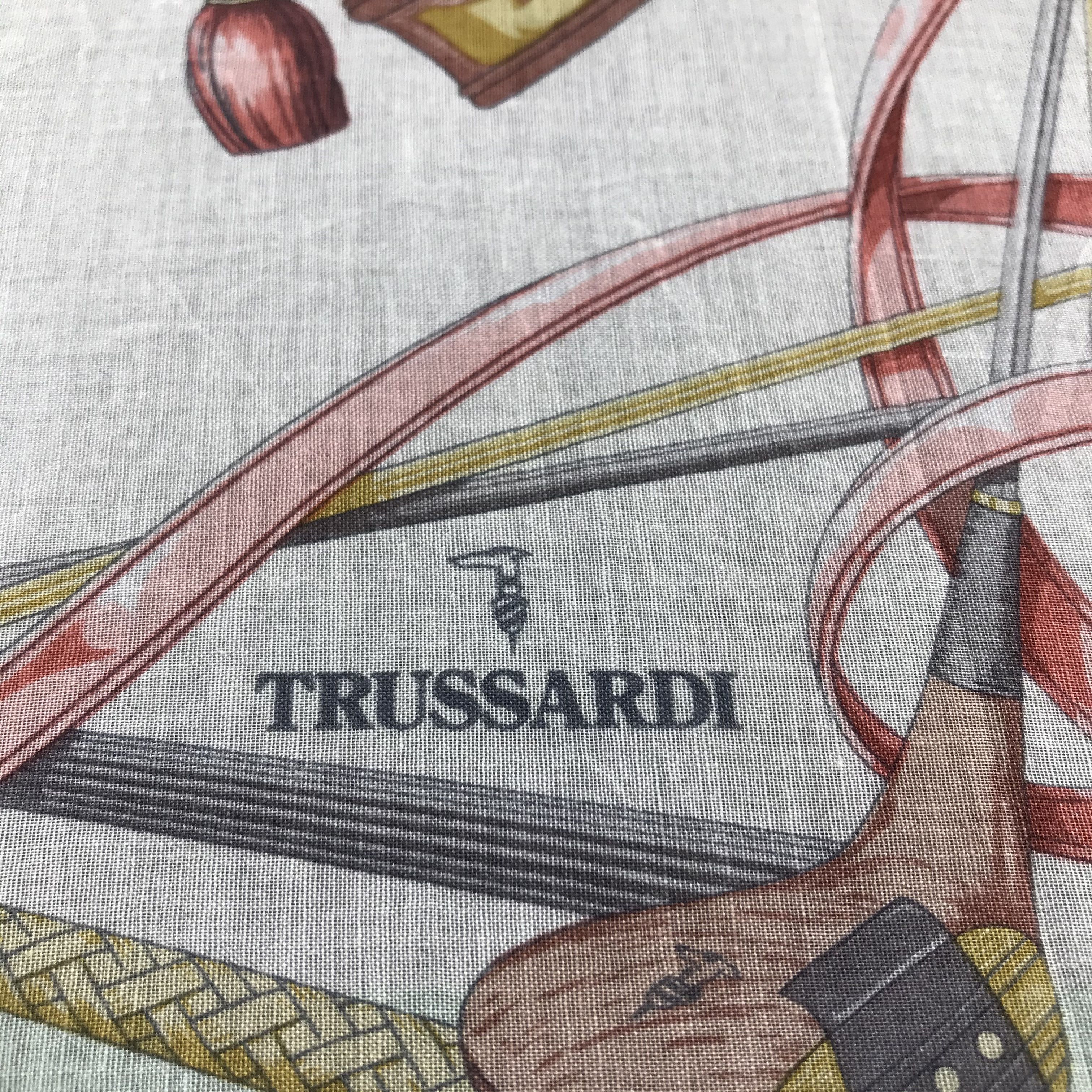 Trussardi × Vintage Trussardi Handkerchief Neckerchief Bandana SCT079 Size ONE SIZE - 4 Thumbnail