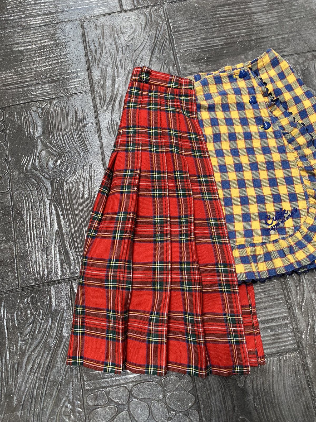 Japanese Brand 🔥RARE🔥 Mezzo Piano Split Yellow/Red Tartan Seditionaries Size 27" / US 4 / IT 40 - 3 Thumbnail