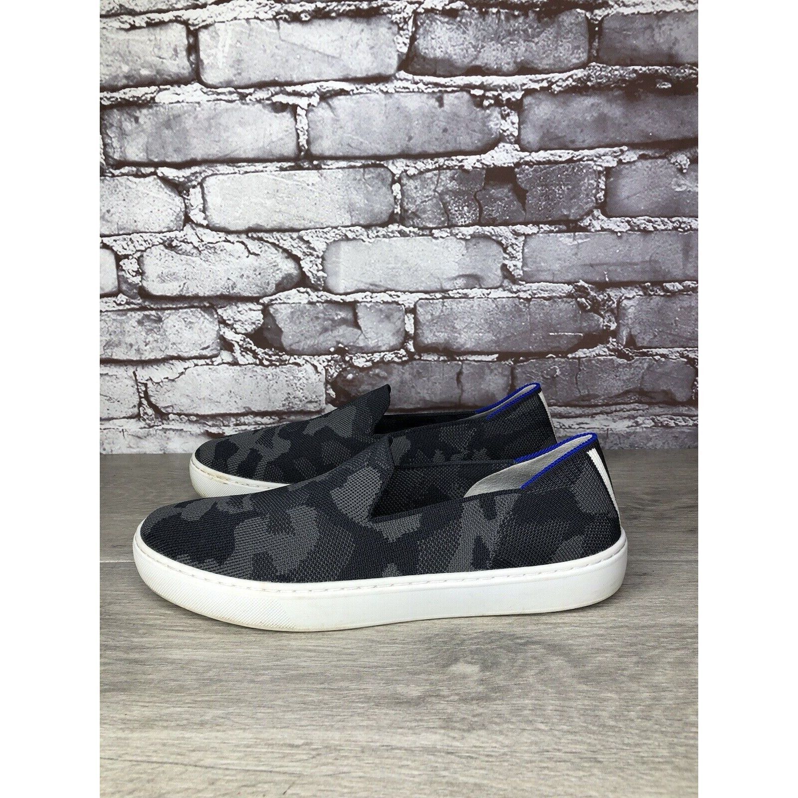 Other Rothy’s The Original Grey Camo Print Fabric Slip On Sneakers Size US 10 / IT 40 - 15 Thumbnail