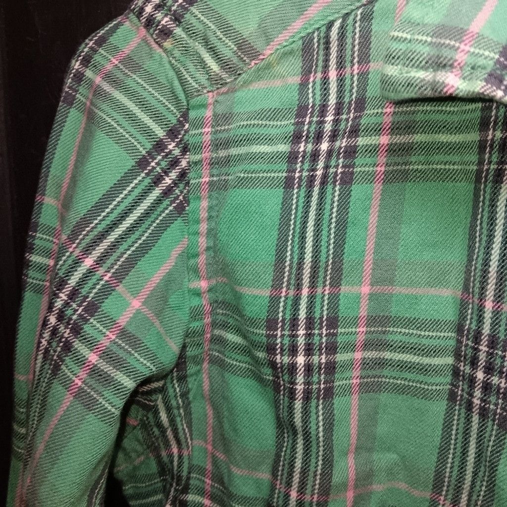 Quiksilver Flannel, womens flannel, green/pink,XXS, Size XXS / US 00 / IT 34 - 3 Thumbnail