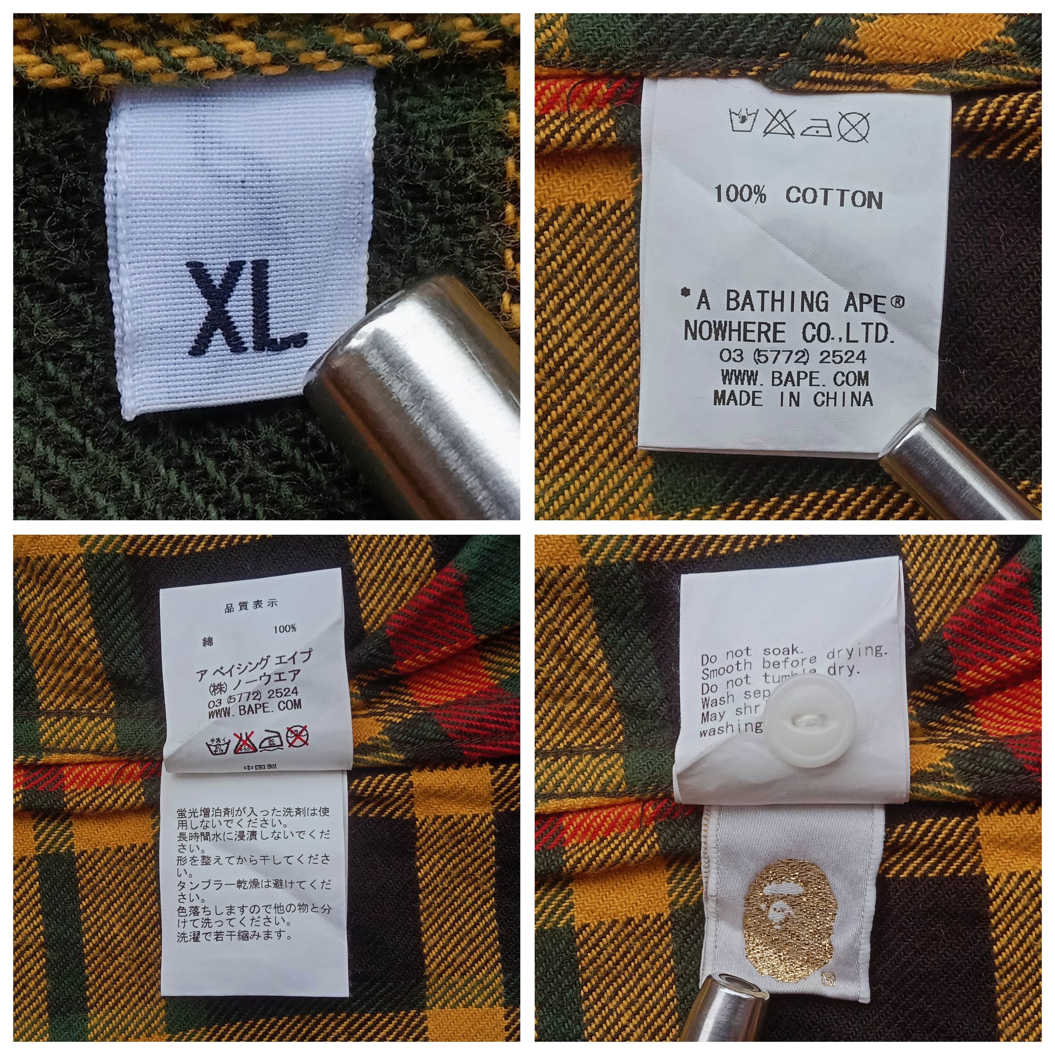 Bape Bape x Isetan Button Up S/S Shirt (2008) Size US XL / EU 56 / 4 - 6 Thumbnail