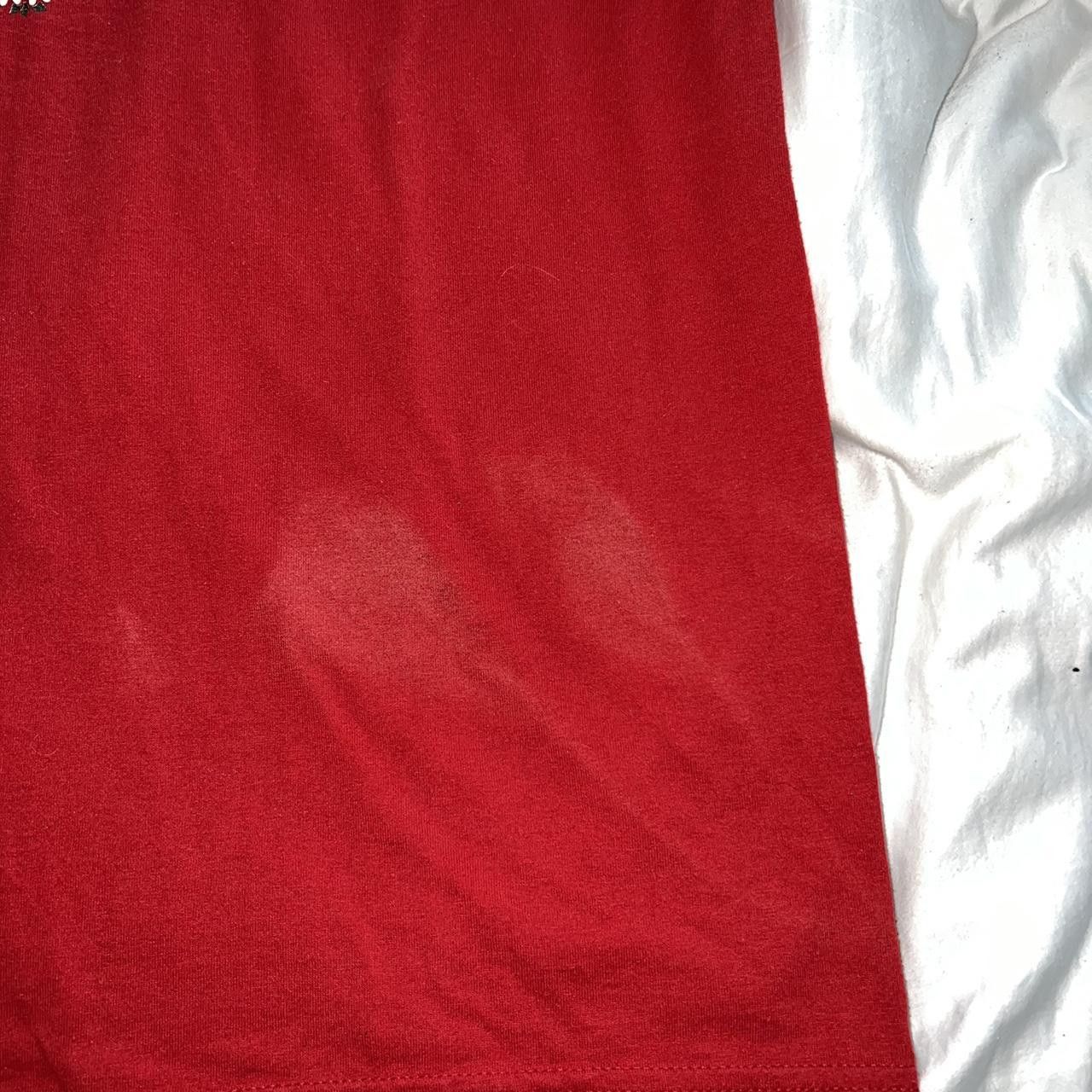 Jerzees Vintage 90s Red and white tshirt Size L / US 10 / IT 46 - 4 Thumbnail
