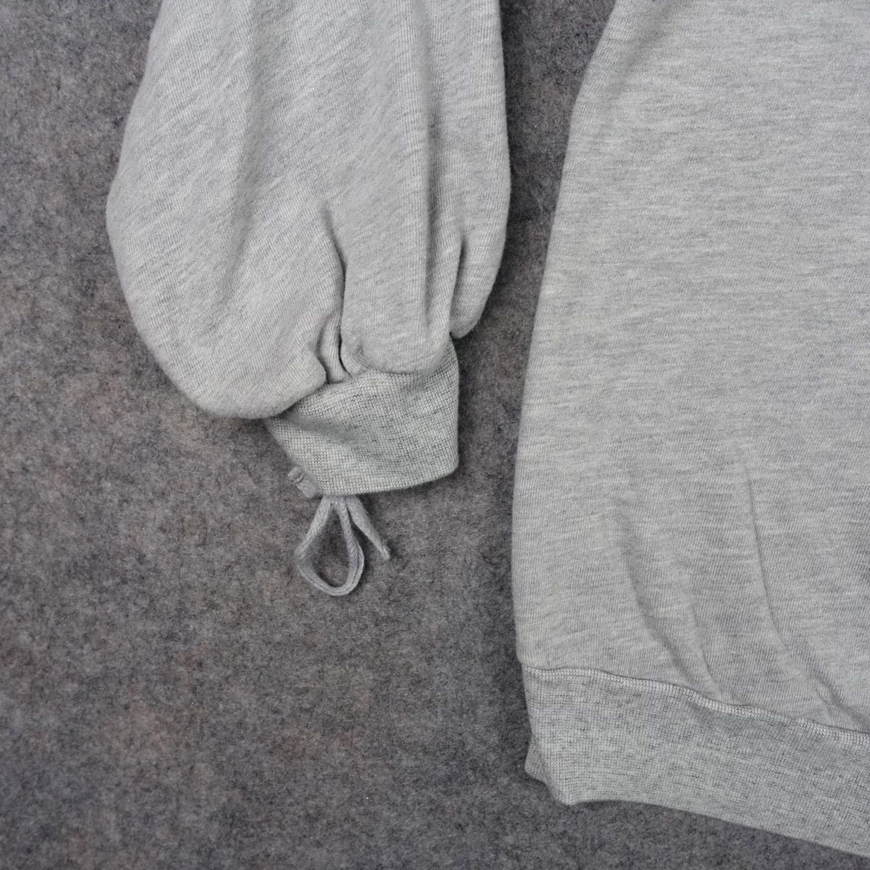 Vintage AG Adriano Goldschmied Sweatshirt Womens L Gray Balloon Sleeve Fleece Cozy Pullover Crew Neck Size L / US 10 / IT 46 - 4 Thumbnail