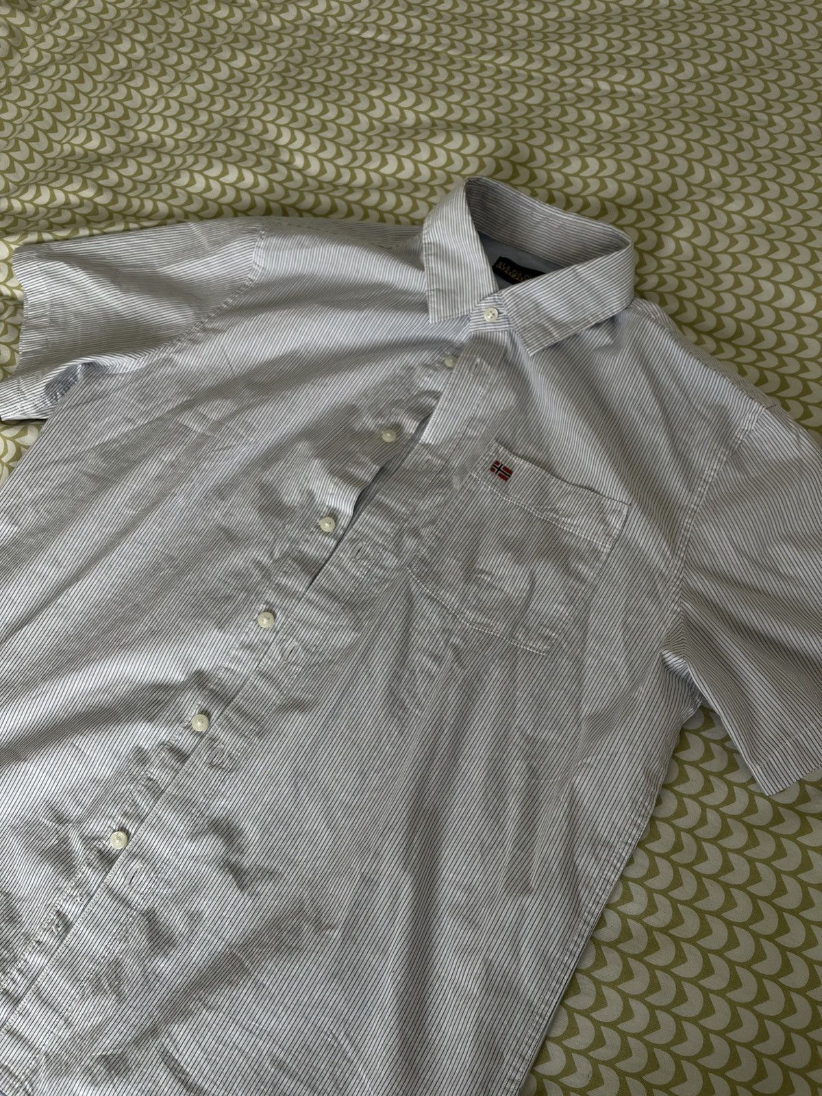 Napapijri Napapijri Terra Short Sleeve Shirt - Rose stripe Size US L / EU 52-54 / 3 - 3 Thumbnail
