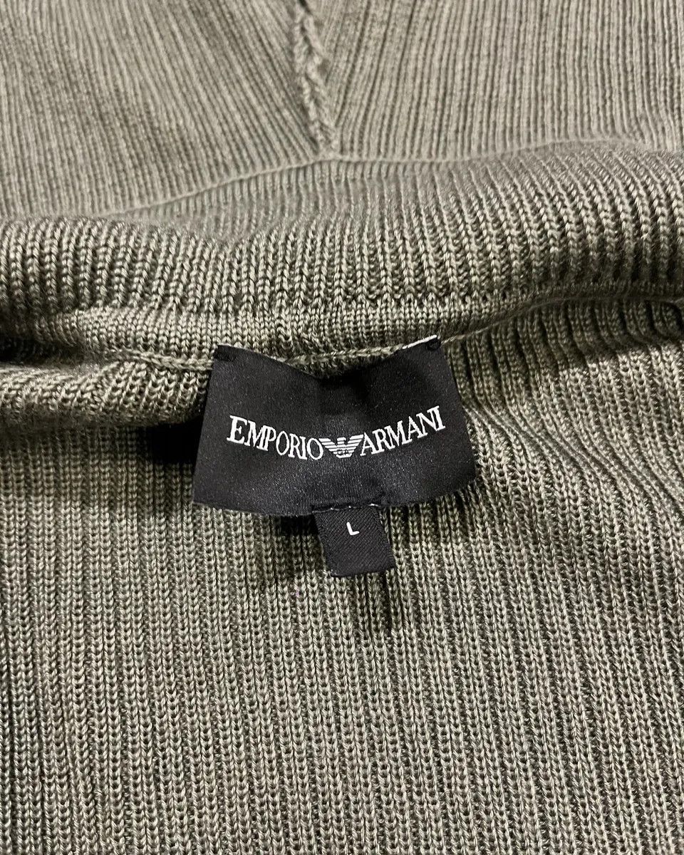Emporio Armani AW2022 Emporio Armani Green Light Zip-up Hoodie Size US M / EU 48-50 / 2 - 9 Thumbnail