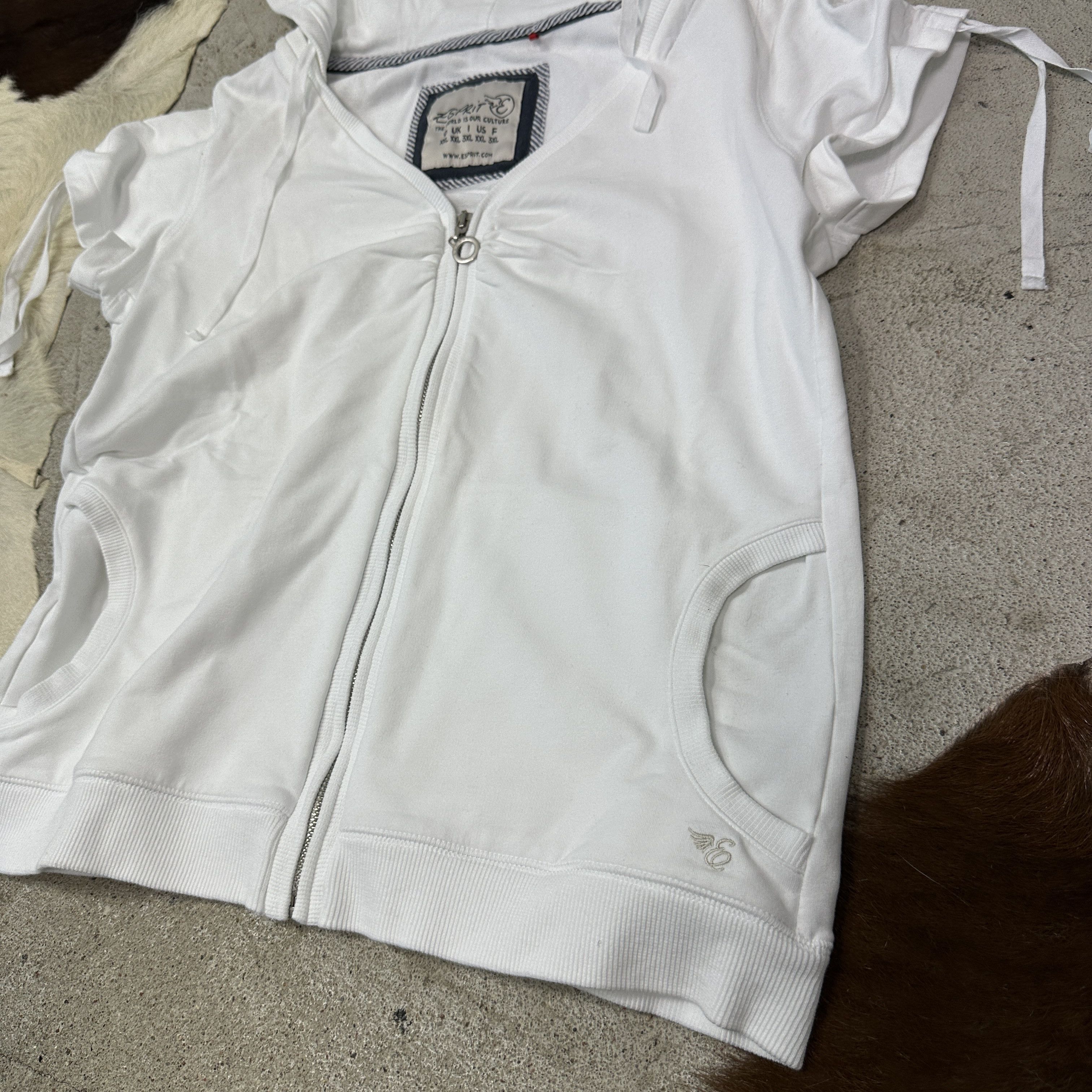 Vintage Vintage Sporty Streetwear Short Sleeve Hoodie Y2K Size XXL / US 16-18 / IT 52-54 - 4 Thumbnail