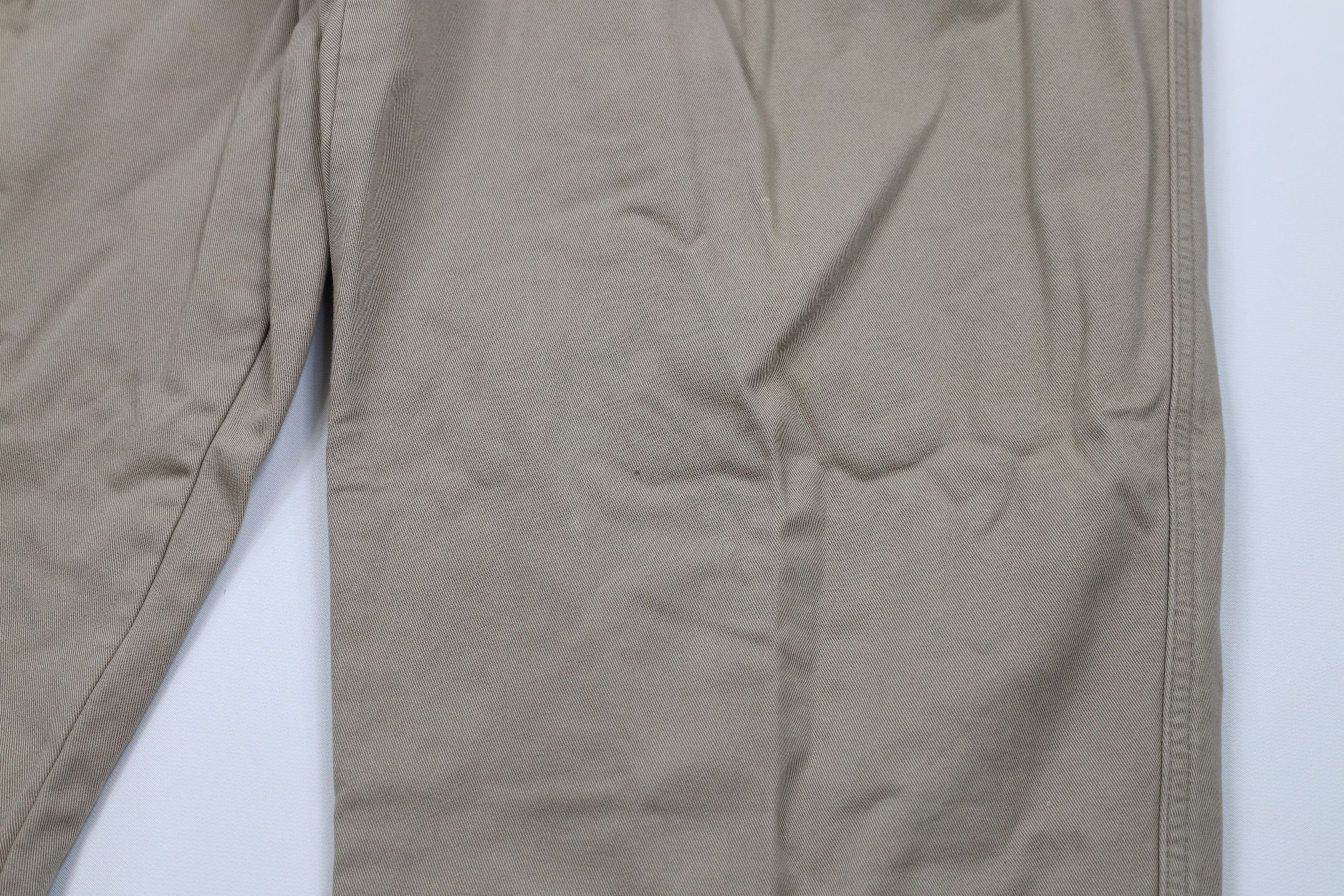 L.L. Bean Vintage 90s LL Bean Flannel Lined Wide Leg Chino Pants USA Size US 38 / EU 54 - 6 Thumbnail