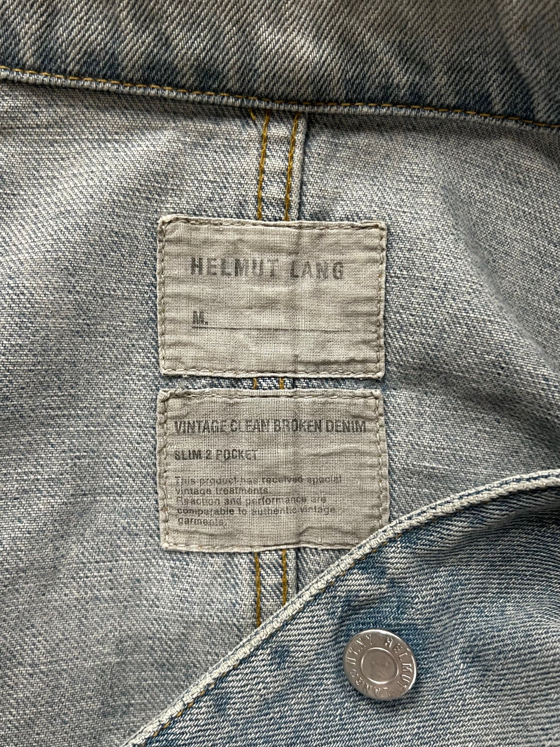 Helmut Lang SS04 Helmut Lang Hand Painted ‘Finger Lakes’ Denim Jacket Size US S / EU 44-46 / 1 - 4 Thumbnail