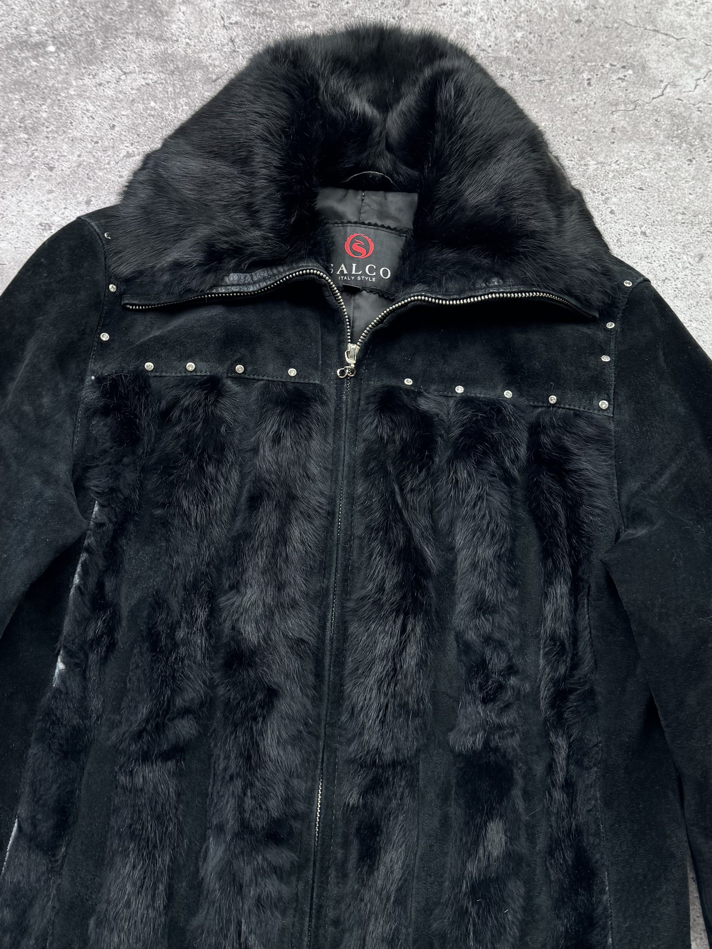 Japanese Brand Vintage Real Fur/Suede Cropped Jacket C418(V233) Size S / US 4 / IT 40 - 4 Thumbnail