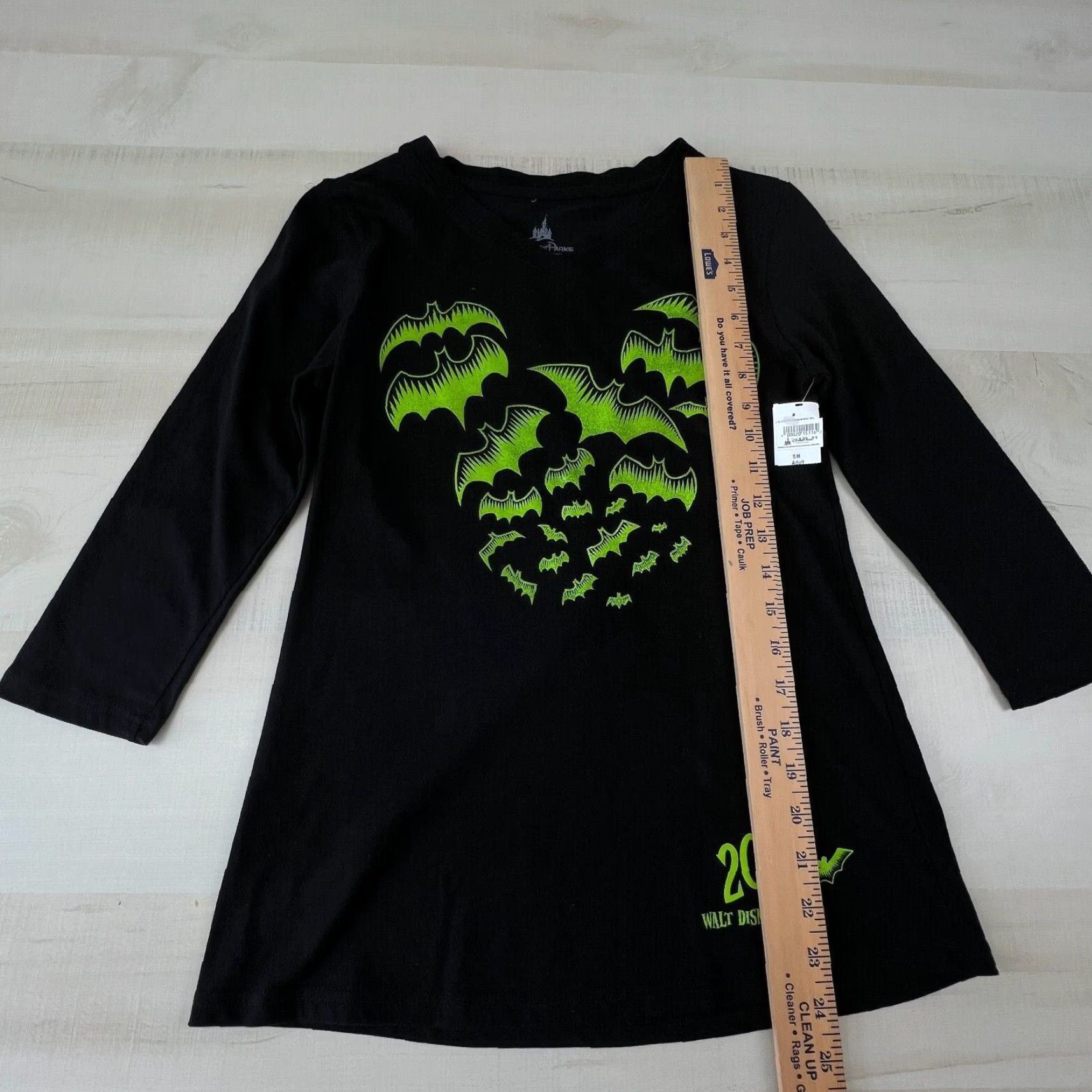 Disney Disney Parks Womens Top Small Black Green Bats 2017 WDW Shirt New - Halloween Disney Top Women’s Small Shirt Size S / US 4 / IT 40 - 6 Thumbnail