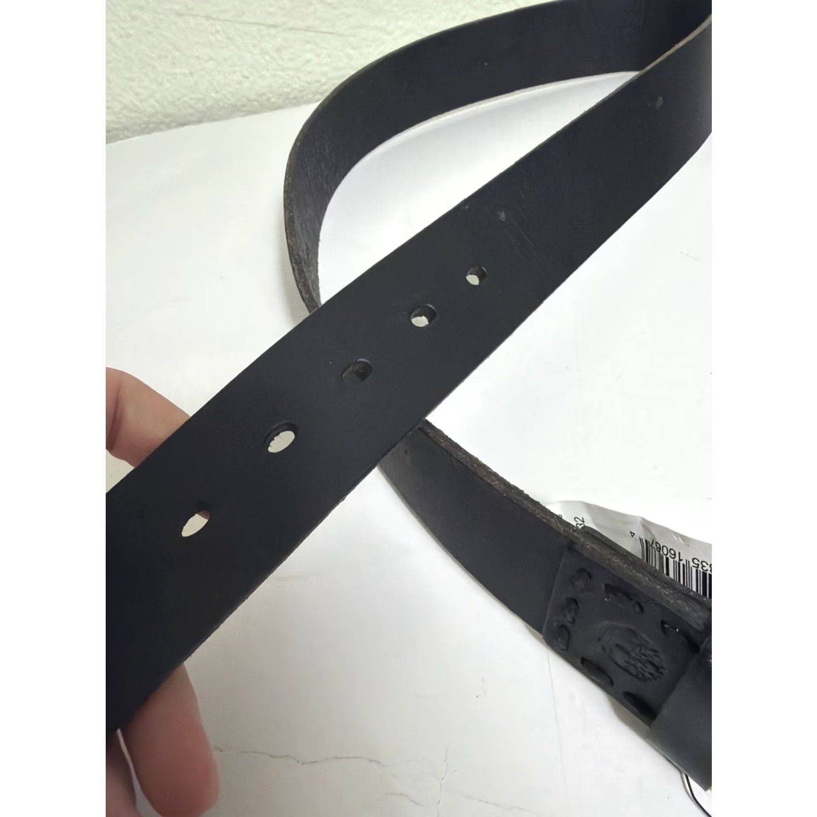 Timberland Timberland Belt Mens Size 32 Black Leather Belt Size 32 - 6 Thumbnail