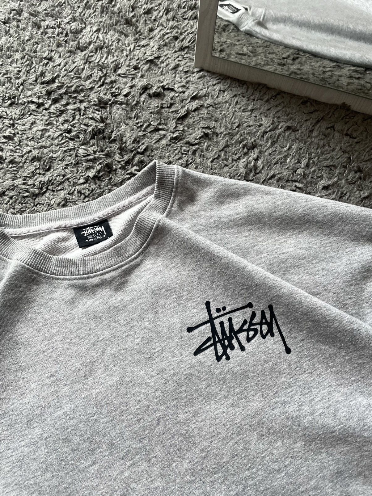 Stussy × Vintage 00s Stüssy Sweatshirt Streetwear Vintage Big Logo Rare Y2k Size US L / EU 52-54 / 3 - 14 Thumbnail