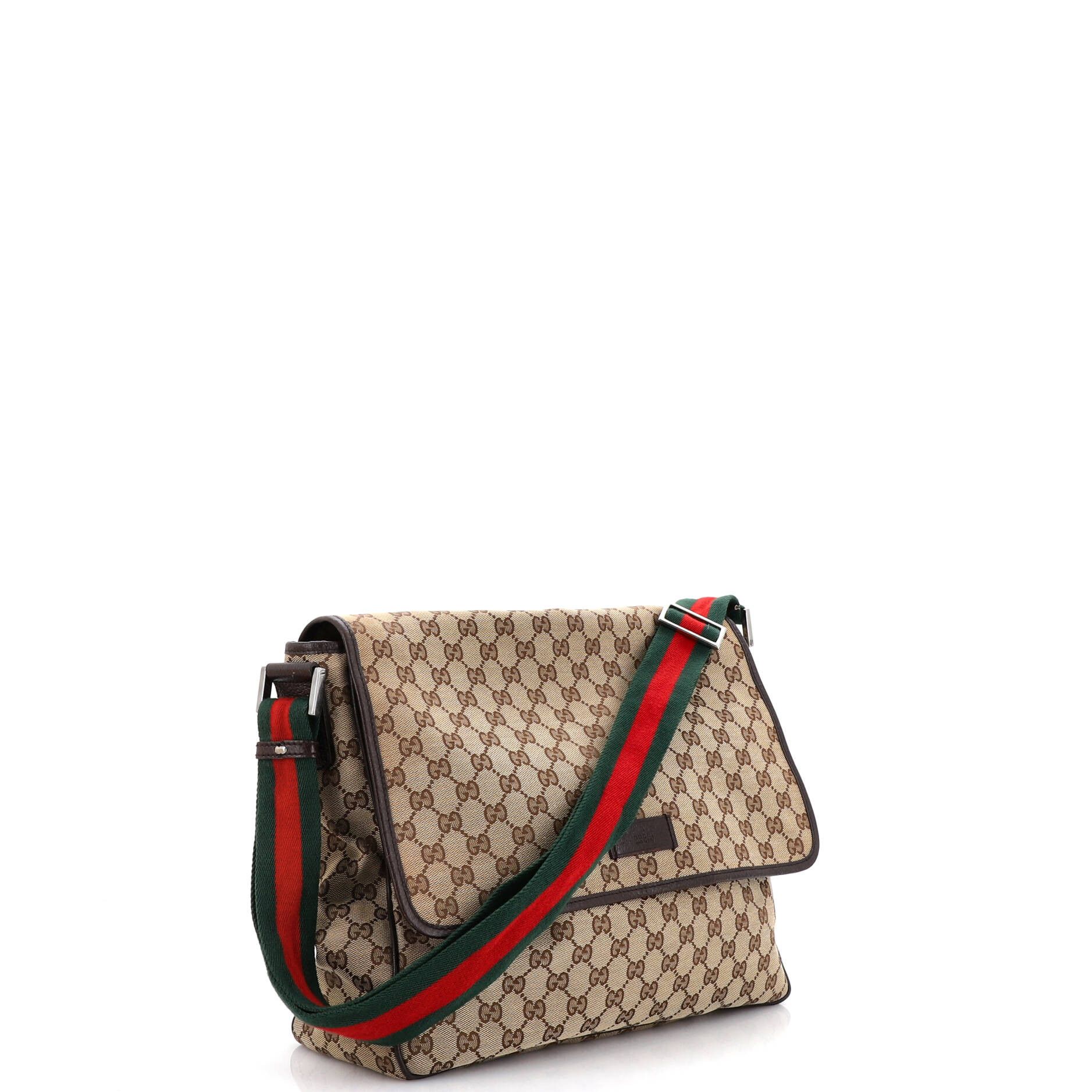 Gucci Web strap flap messenger gg canvas medium Size ONE SIZE - 1 Thumbnail