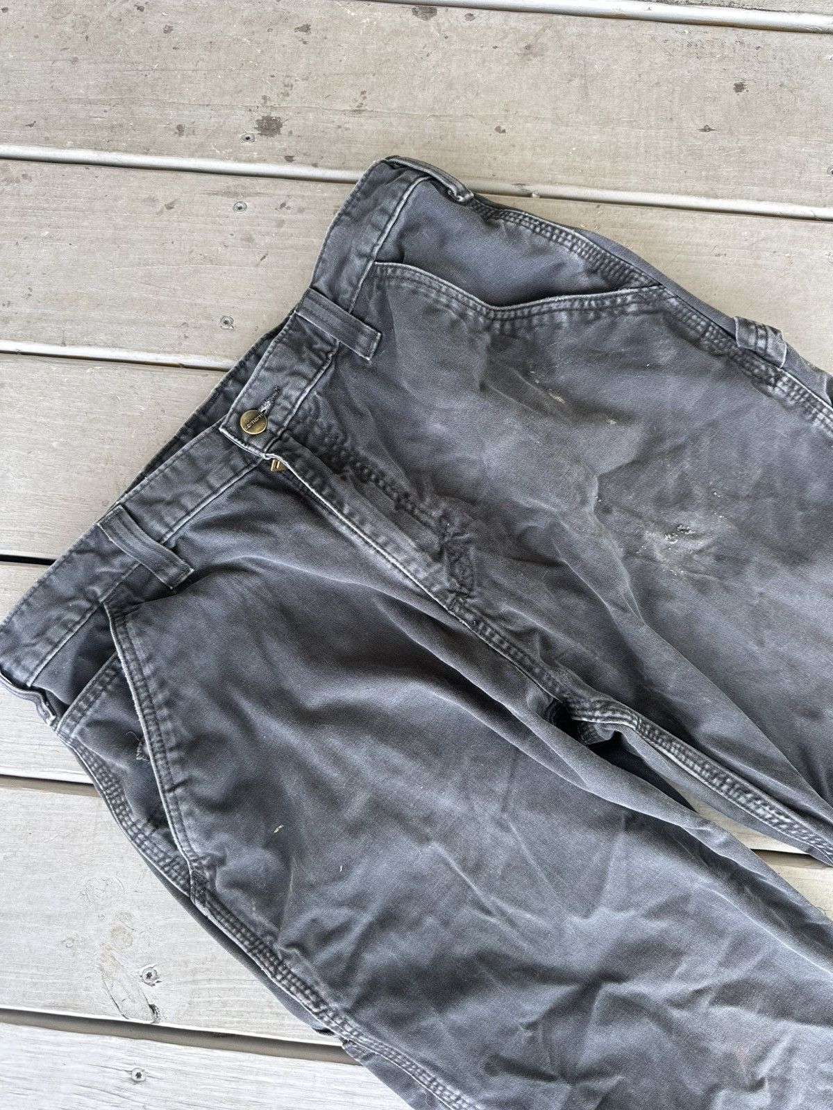 Carhartt Vintage Carhartt black pants faded 35x34 Size US 35 - 3 Thumbnail