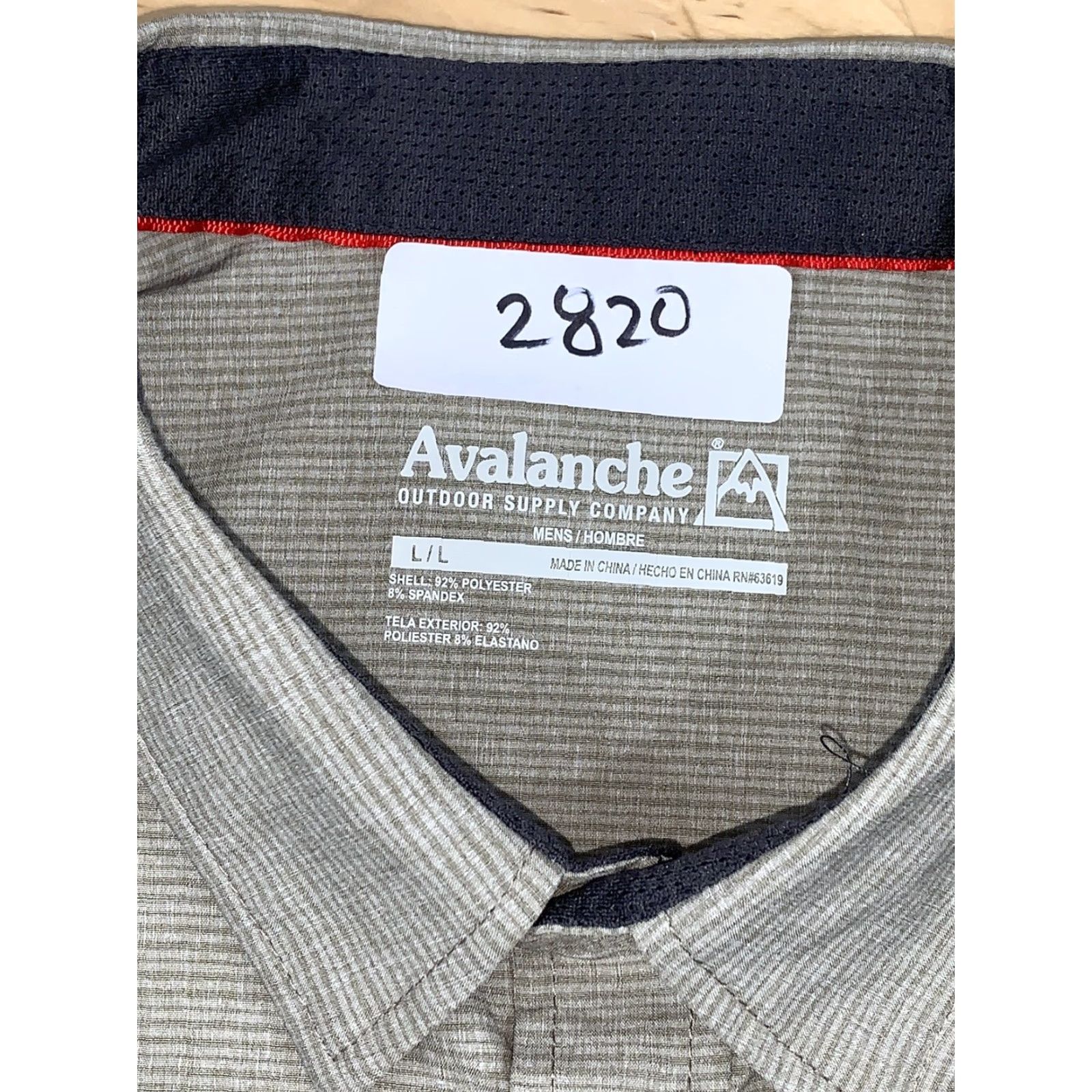 Avalanche Avalanche Shirt Men L Tan Button-Up Short Sleeve Striped Outdoor Pockets Vintage No Size US L / EU 52-54 / 3 - 3 Thumbnail