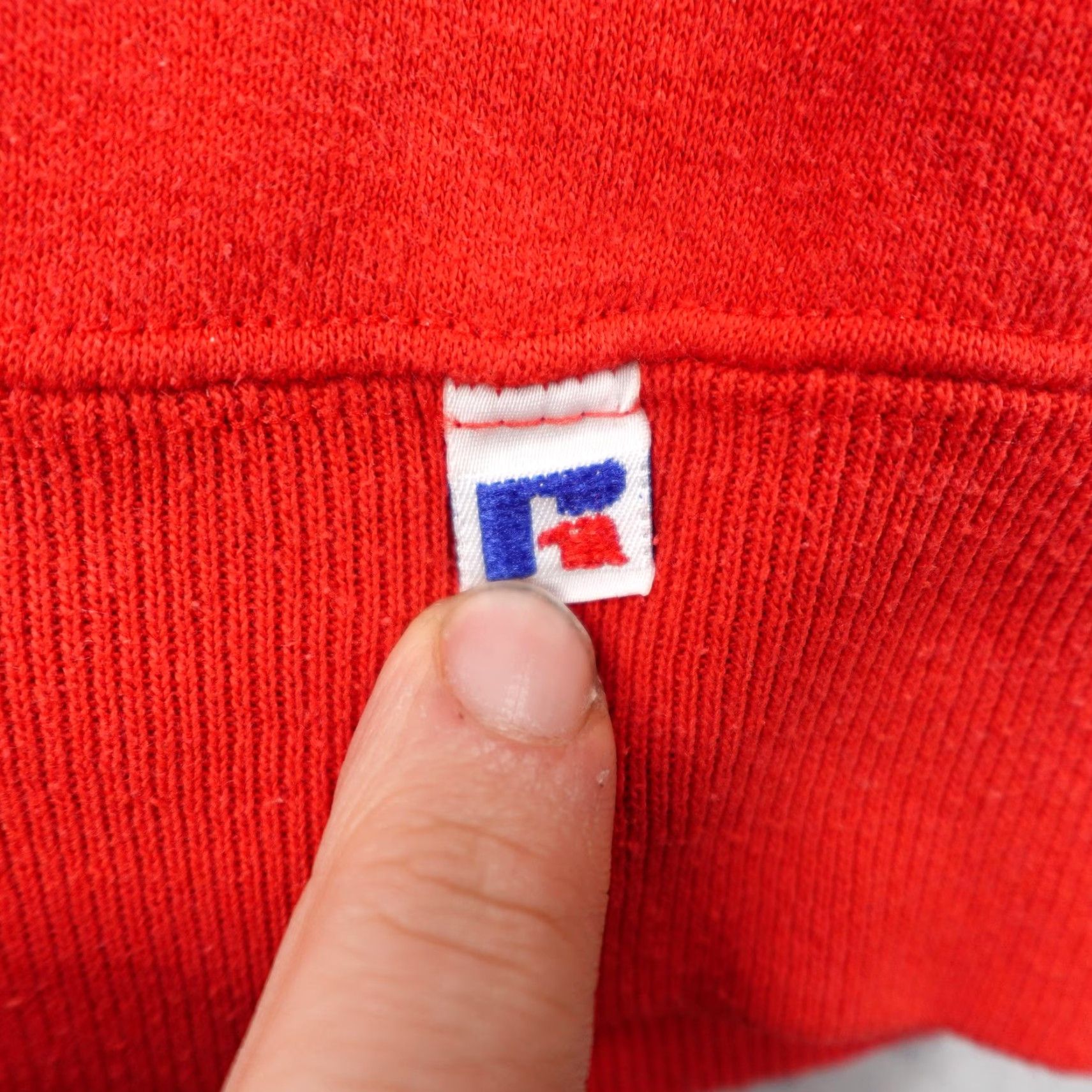 Russell Athletic VINTAGE Russell Athletic Sweatshirt Mens L Red Crewneck Pullover USA 90s Sweatshirt Size US L / EU 52-54 / 3 - 4 Thumbnail