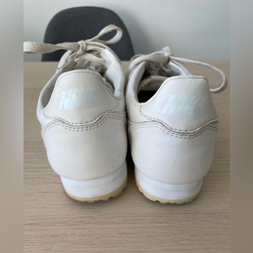 Nike Nike Cortez Basic White Womens Sneakers 9.5 Vintage Retro Size US 9.5 / IT 39.5 - 5 Thumbnail