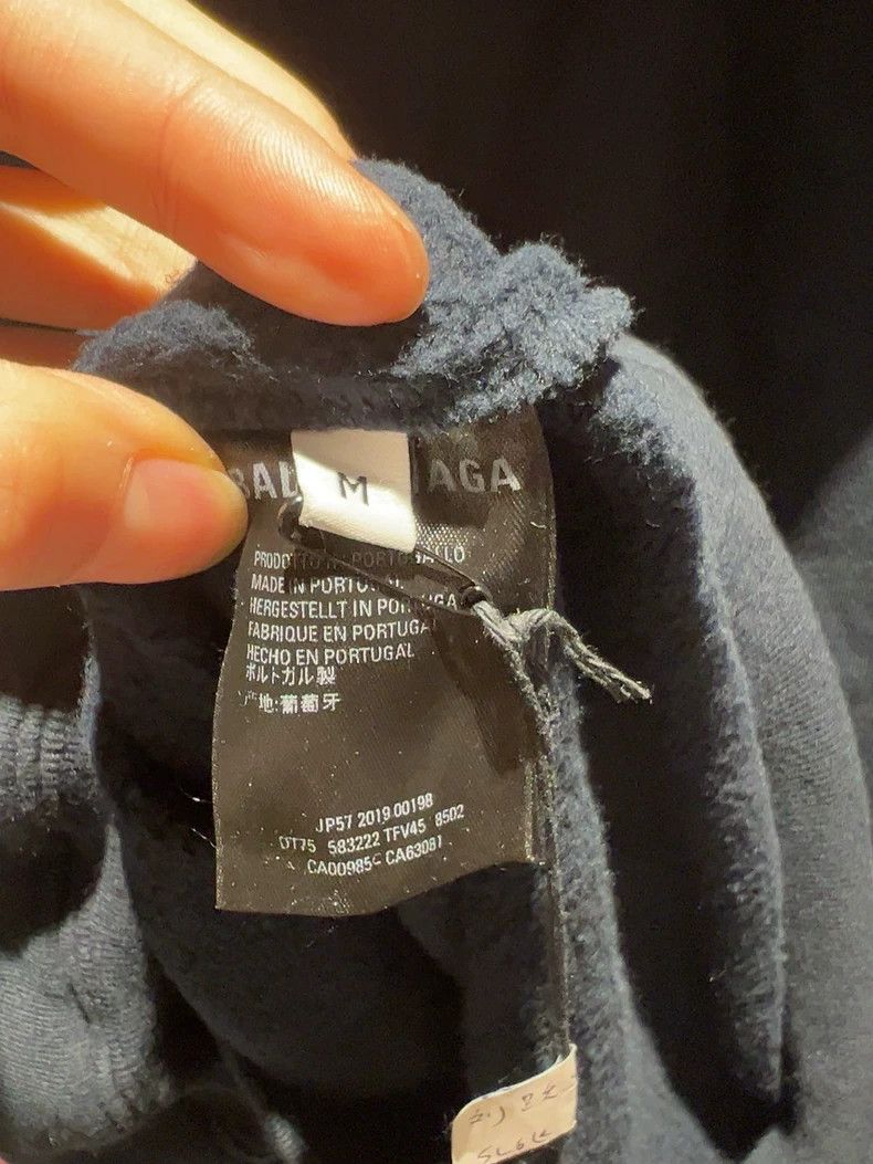 Balenciaga Balenciaga Navy Blue Hoodie New with Tag Size US M / EU 48-50 / 2 - 5 Thumbnail