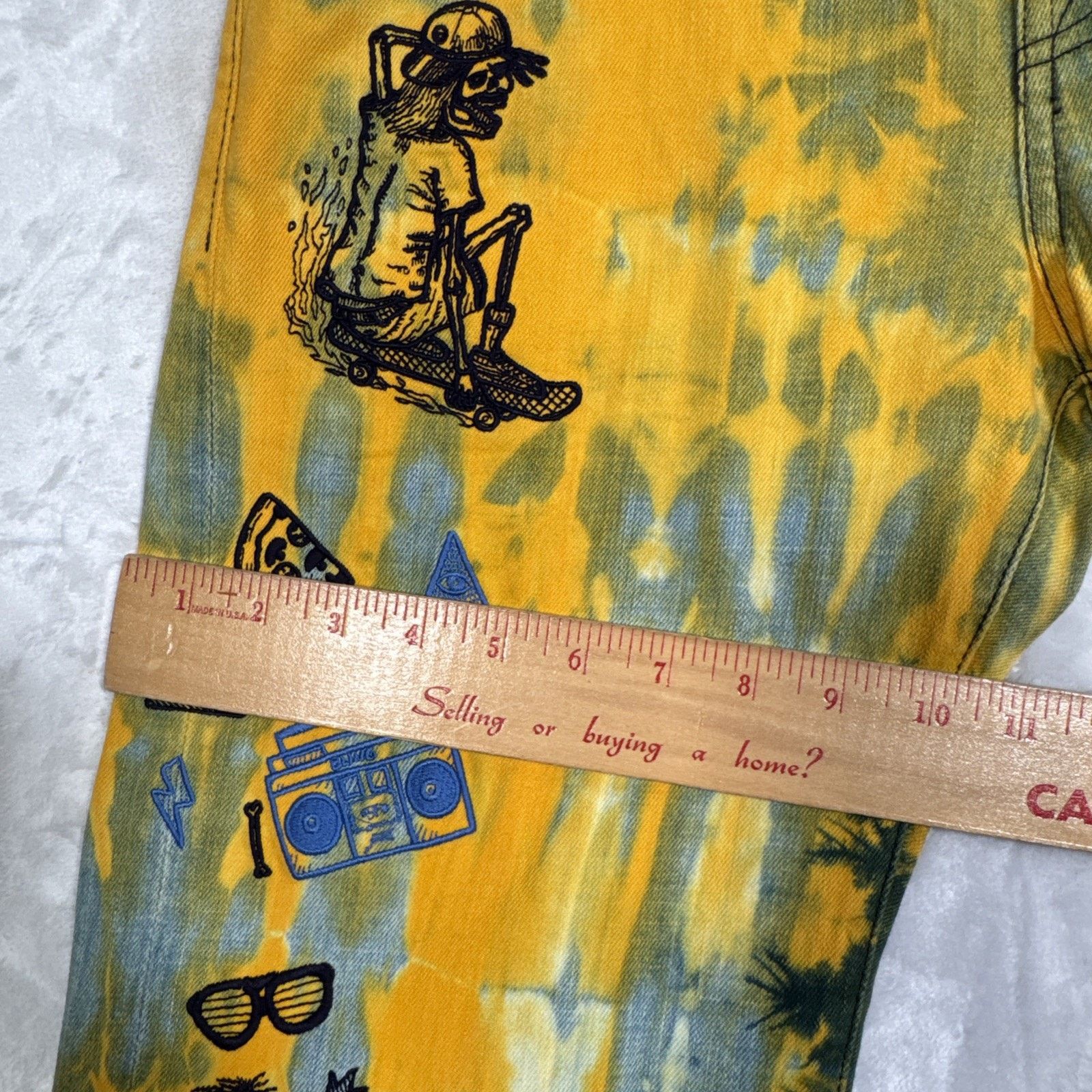 7 For All Mankind Embroidered Skater Tie Dye 7 For All Mankind Austyn Jeans Size US 30 / EU 46 - 19 Thumbnail