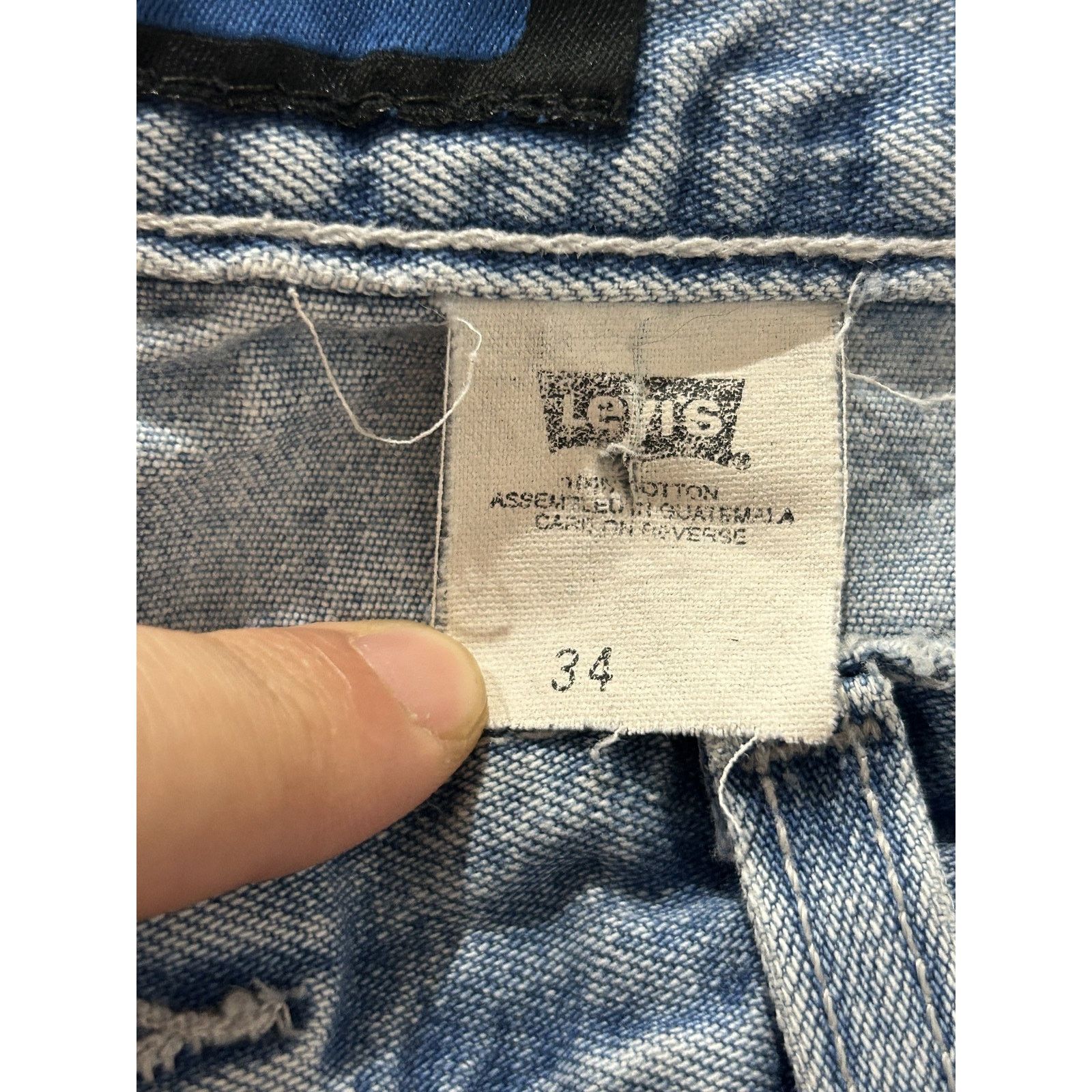 Other VINTAGE LEVIS L2 CARPENTER JEAN SHORT SIZE 34 Size US 34 / EU 50 - 4 Thumbnail