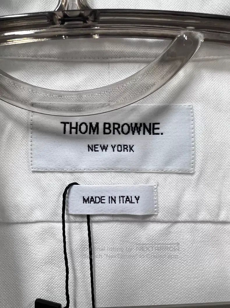 Thom Browne Thom Browne Oxford Shirt Short Sleeve Size US XL / EU 56 / 4 - 3 Thumbnail