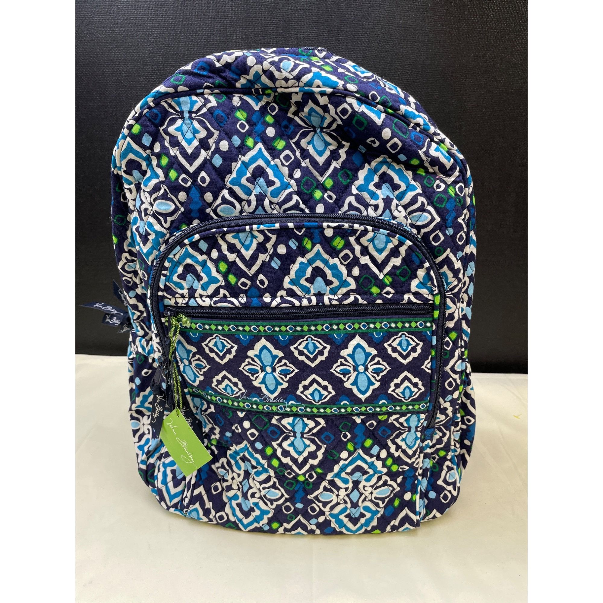 Vera Bradley Vera Bradley Ink Blue Women's Floral Campus Backpack SKU 609 Size ONE SIZE - 1 Thumbnail