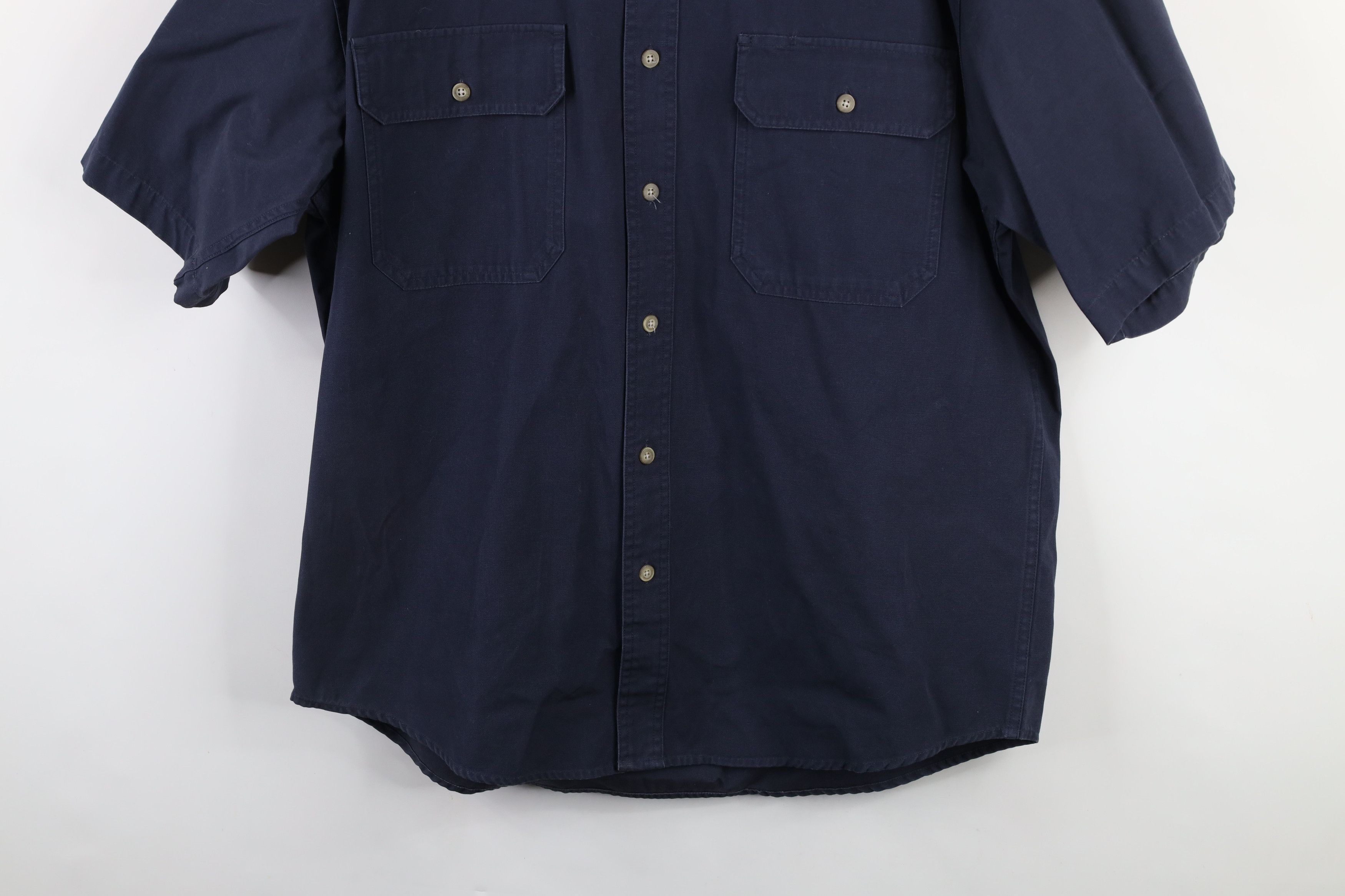 Cabelas × Vintage Vintage Cabelas Heavy Canvas Safari Bush Button Shirt Blue Size US L / EU 52-54 / 3 - 3 Thumbnail