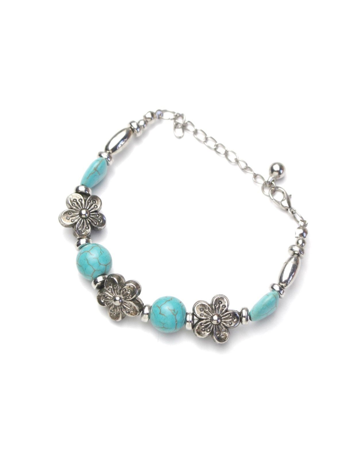Hysteric Glamour 2000S JAPANESE MADE DAISY BLOOM TURQUOISE METAL BRACELET Size ONE SIZE - 1 Thumbnail