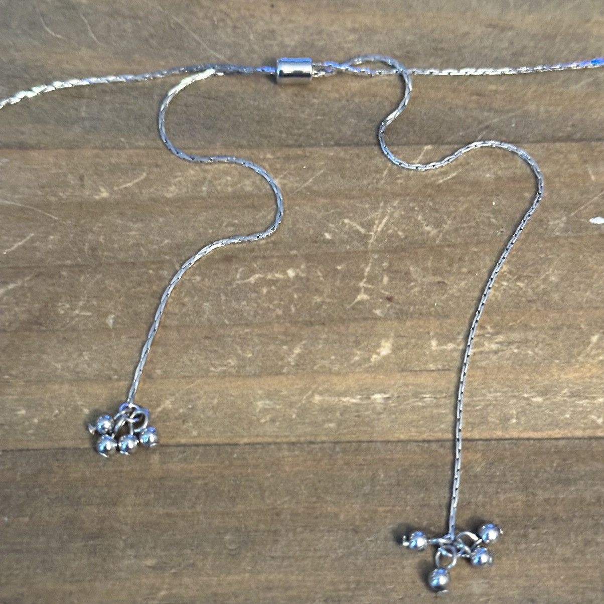 Other Silver tone adjustable flare dangle necklace Size ONE SIZE - 4 Thumbnail