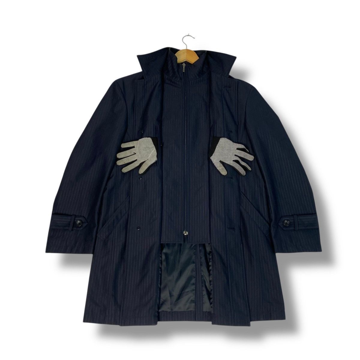 Armoire D'Homme 🇯🇵 D'HOMME A HOMME STRIPES LONG JACKET Size US L / EU 52-54 / 3 - 2 Thumbnail