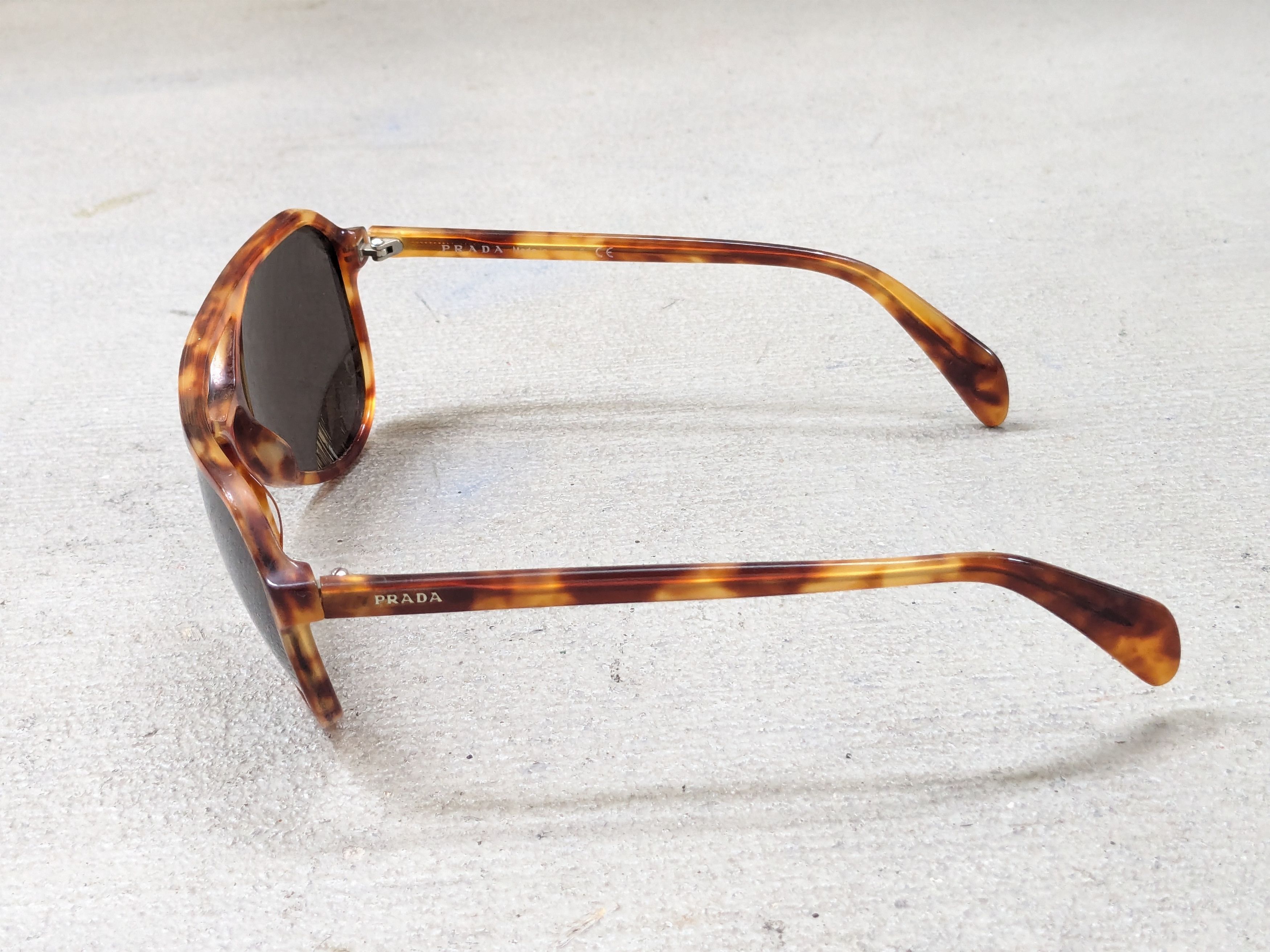 Prada Prada Sunglasses SPS 22R Brown Havana Tortoise Green Size ONE SIZE - 6 Thumbnail